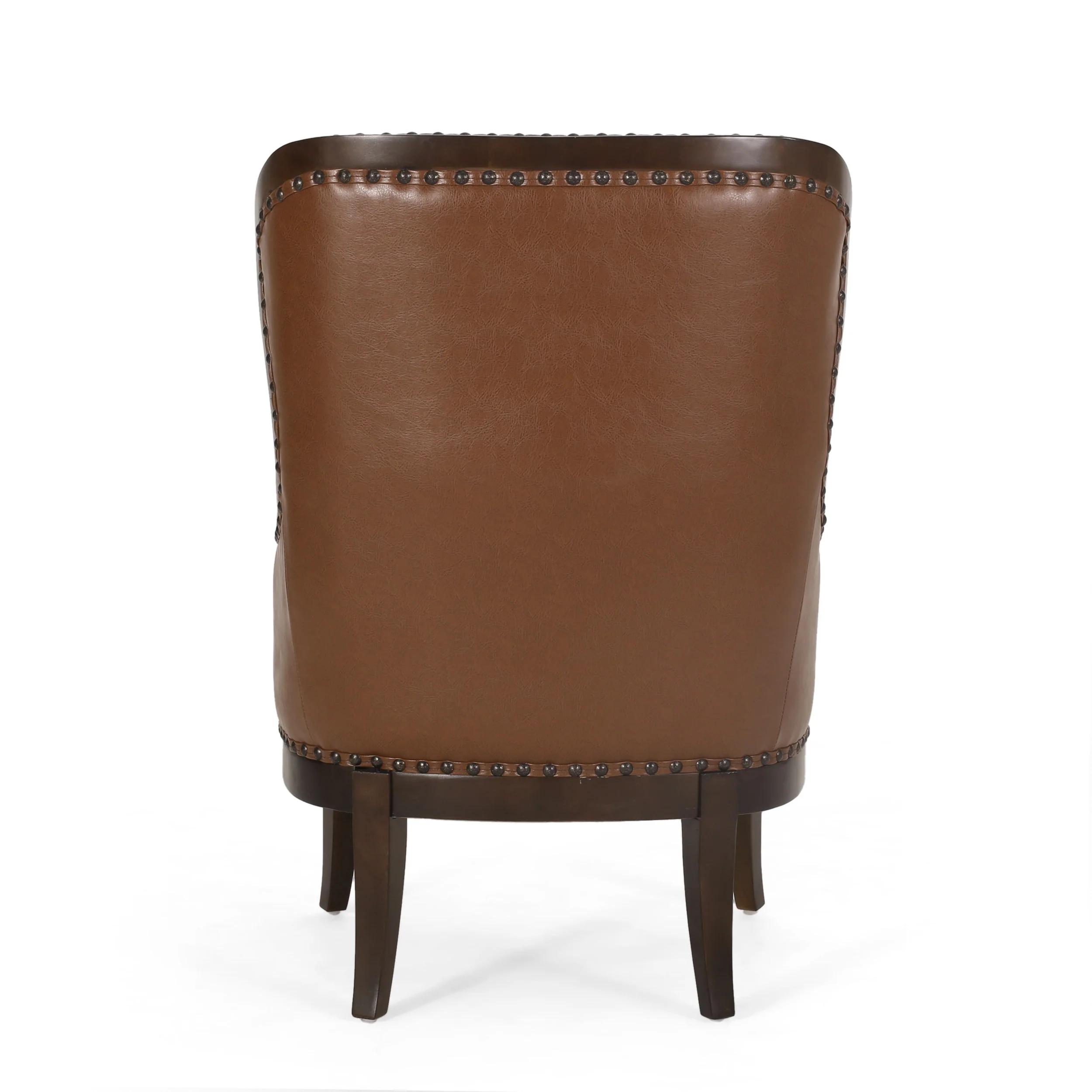 Jett Contemporary Upholstered Accent Chair with Nailhead Trim - furnishings