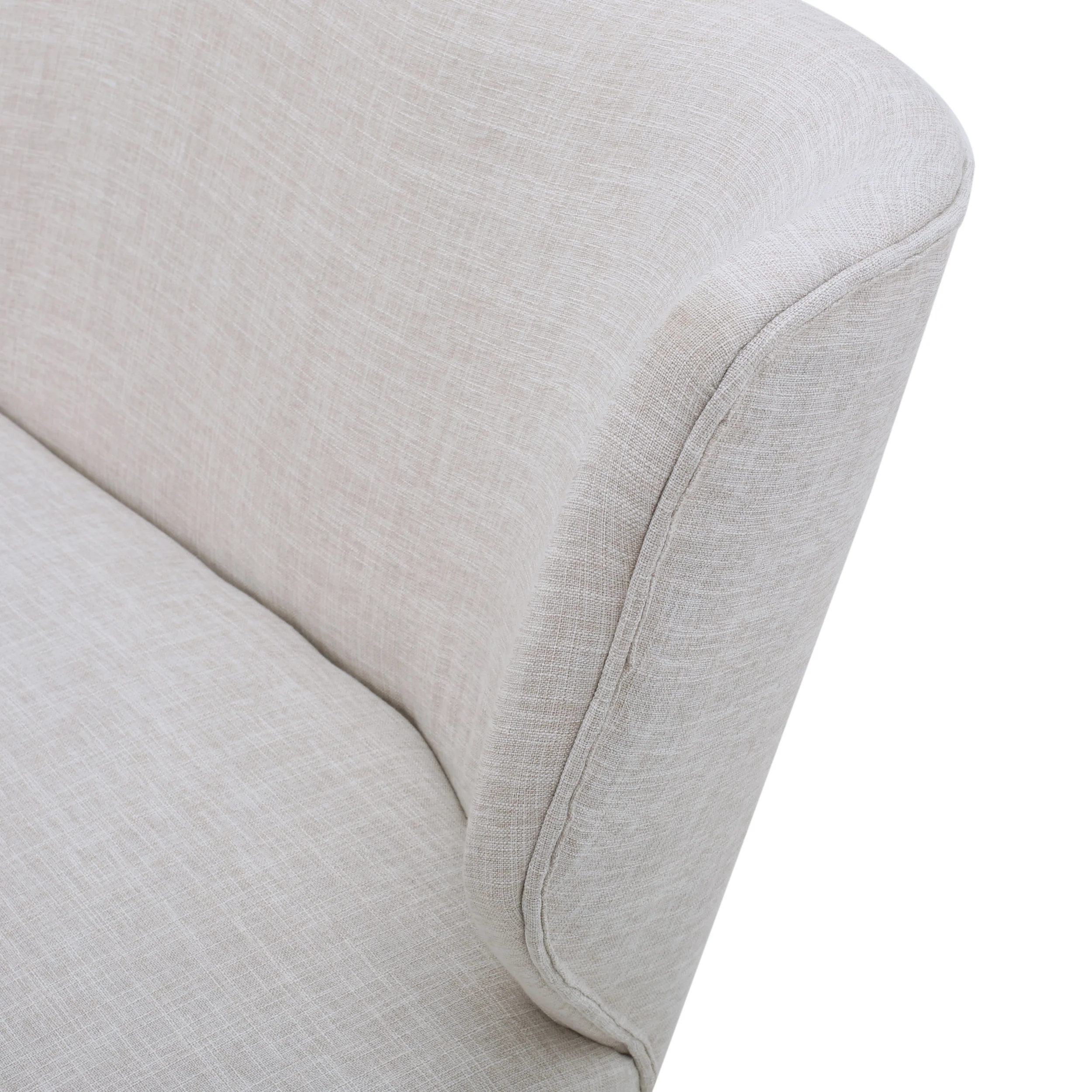 Dumont Mid Century Modern Fabric Settee - furnishings