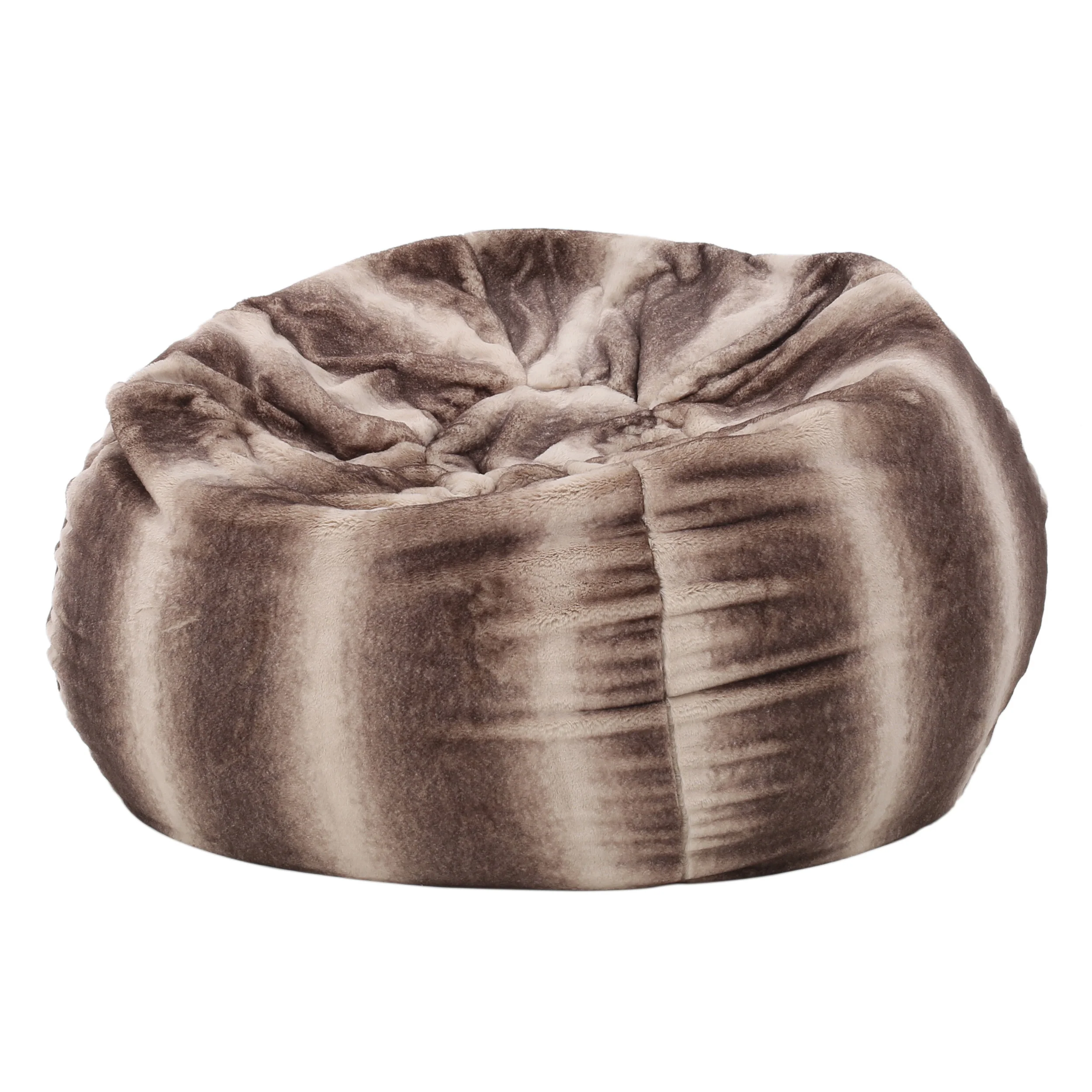 Keene Modern 3 Foot Faux Fur Bean Bag (Cover Only) - furnishings