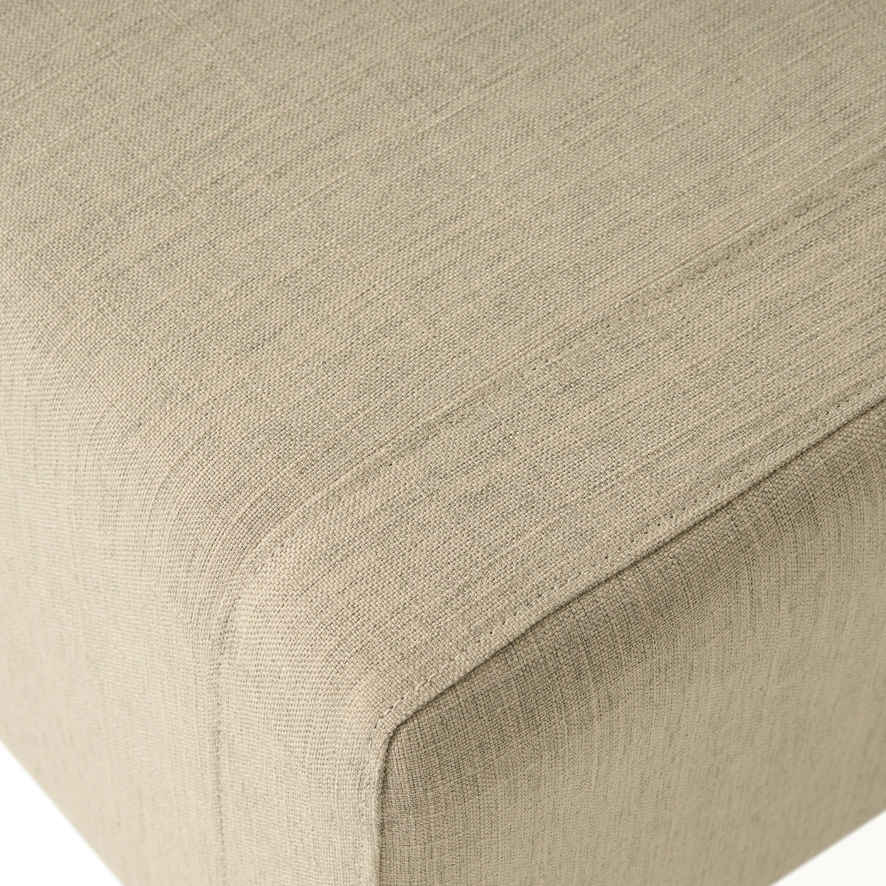 Empierre Tufted Light Beige Fabric Chair and Ottoman - furnishings
