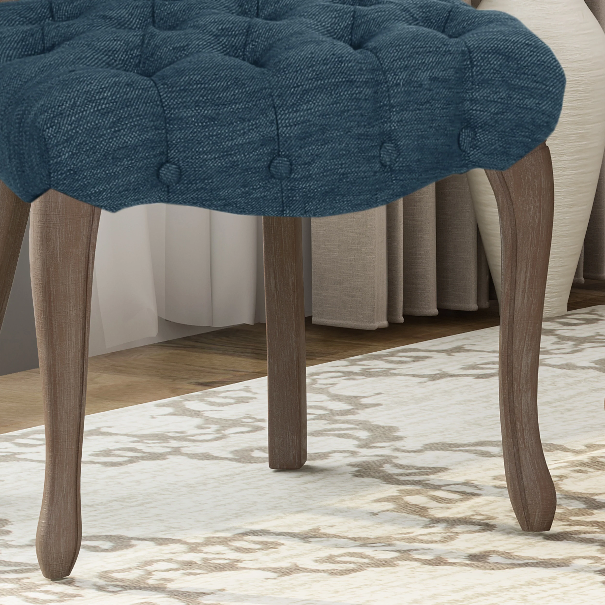 Case Tufted Dining Chair with Cabriole Legs (Set of 2) - furnishings