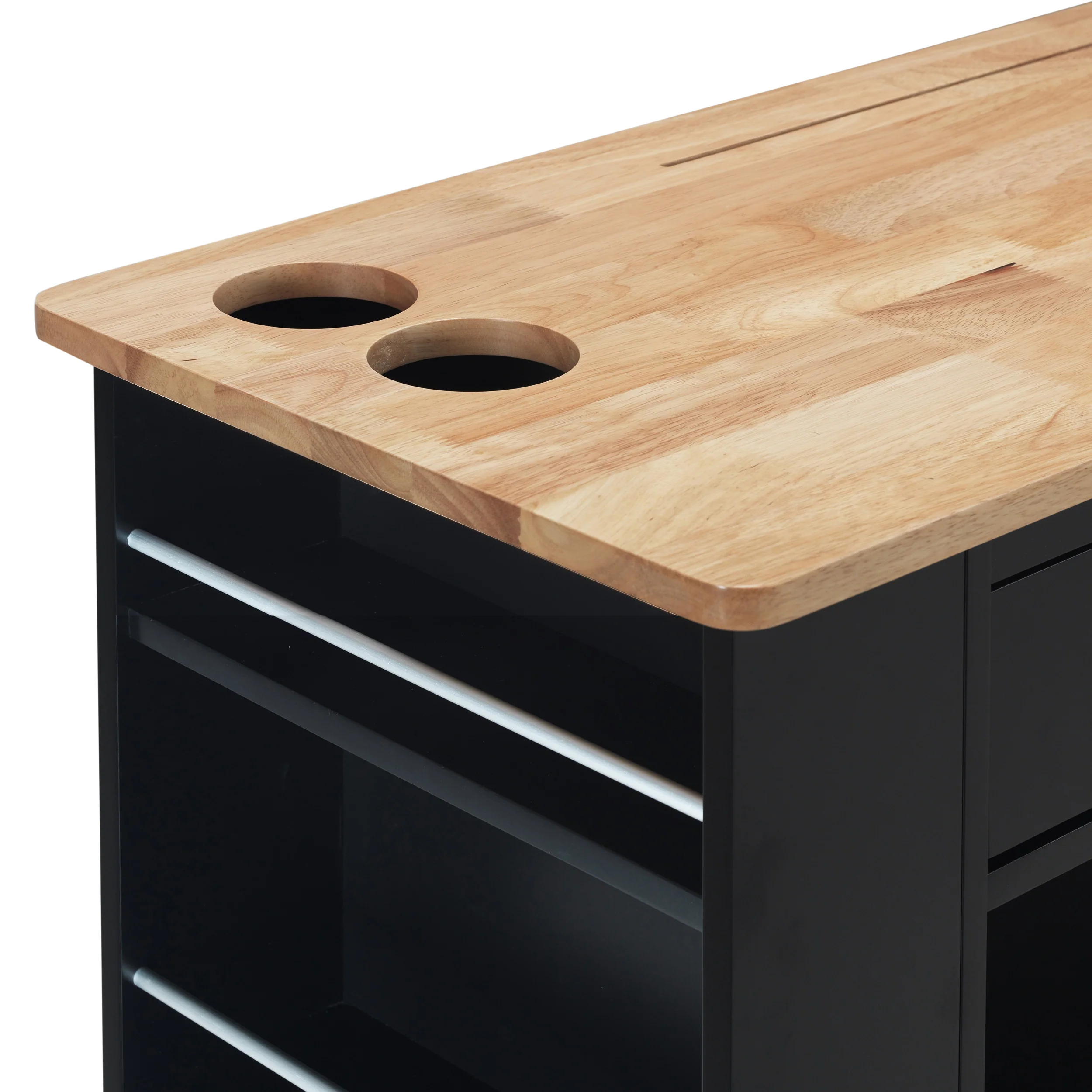 Julien Kitchen Cart with Wheels - furnishings