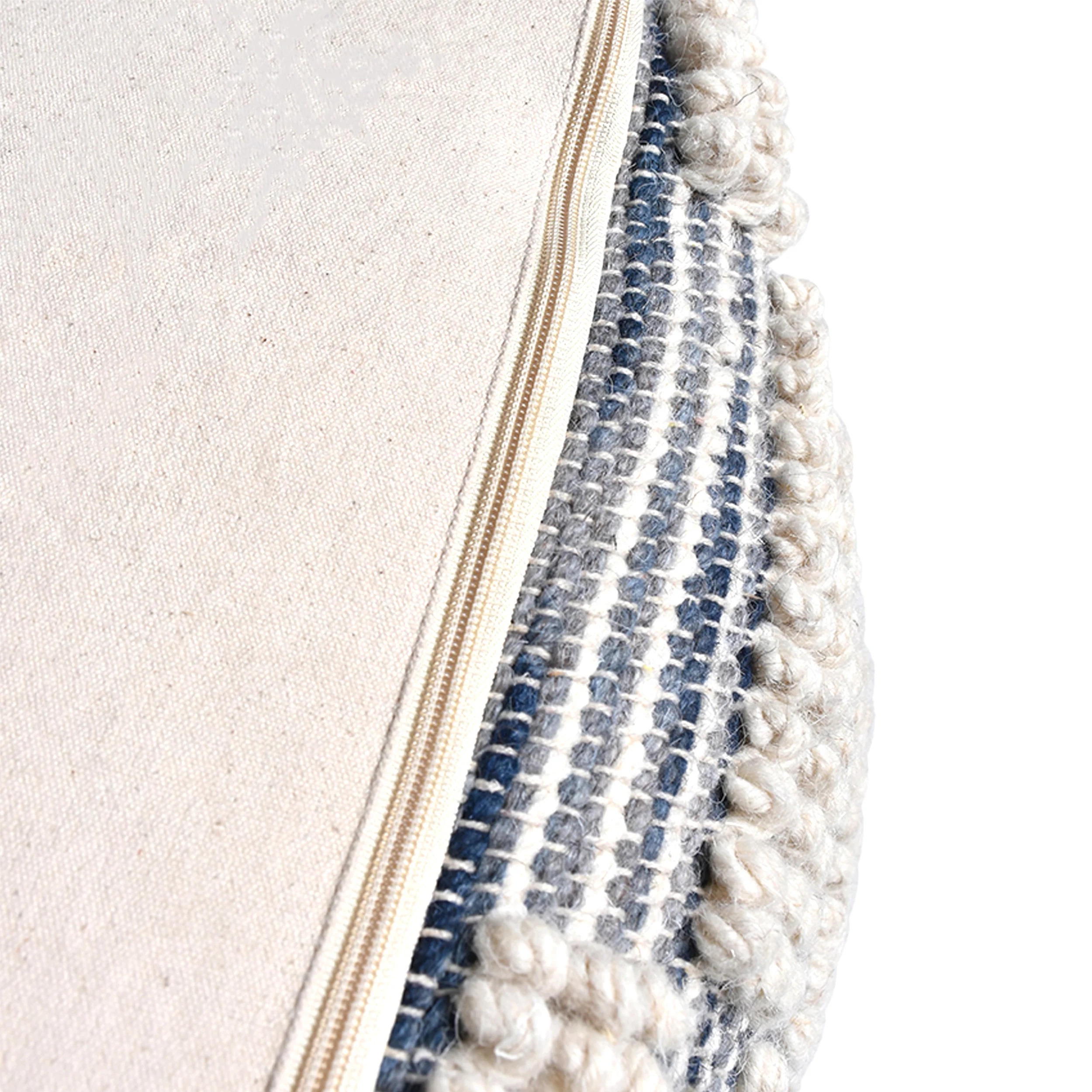 Taz Contemporary Handcrafted Fabric Cube Pouf - furnishings