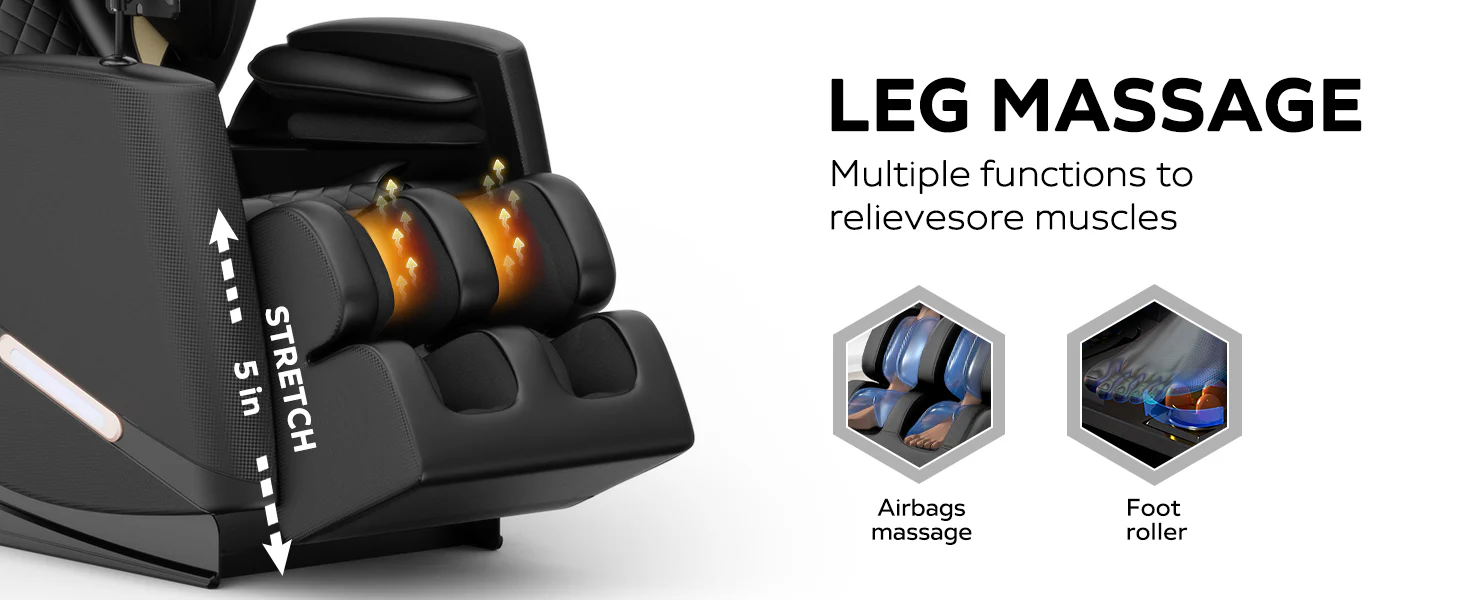 New Advanced Zero Gravity Full Body Massage Chair with Air Pressure Massage - furnishings