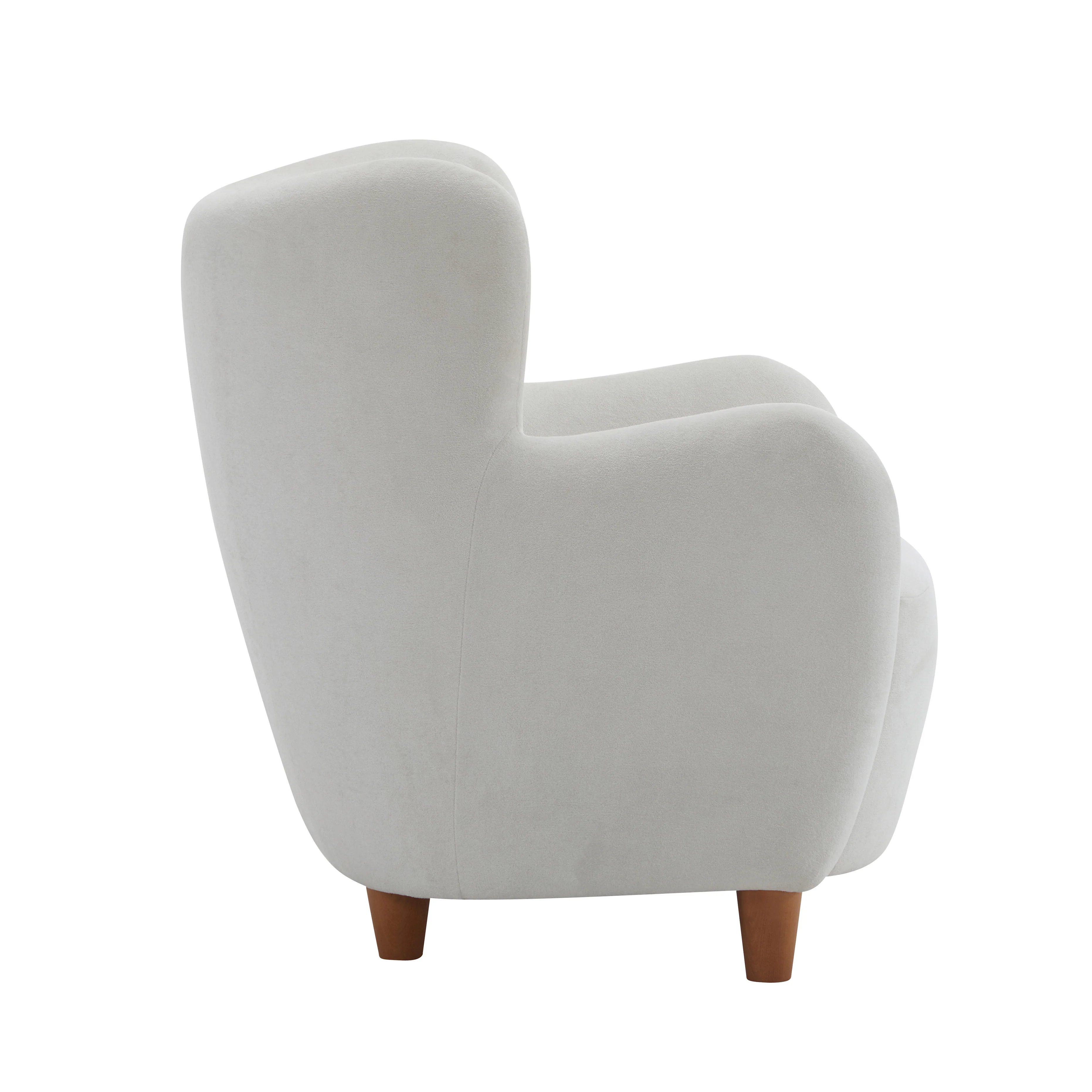 Zoe Fabric Wingback Accent Chairs Single Sofa - furnishings