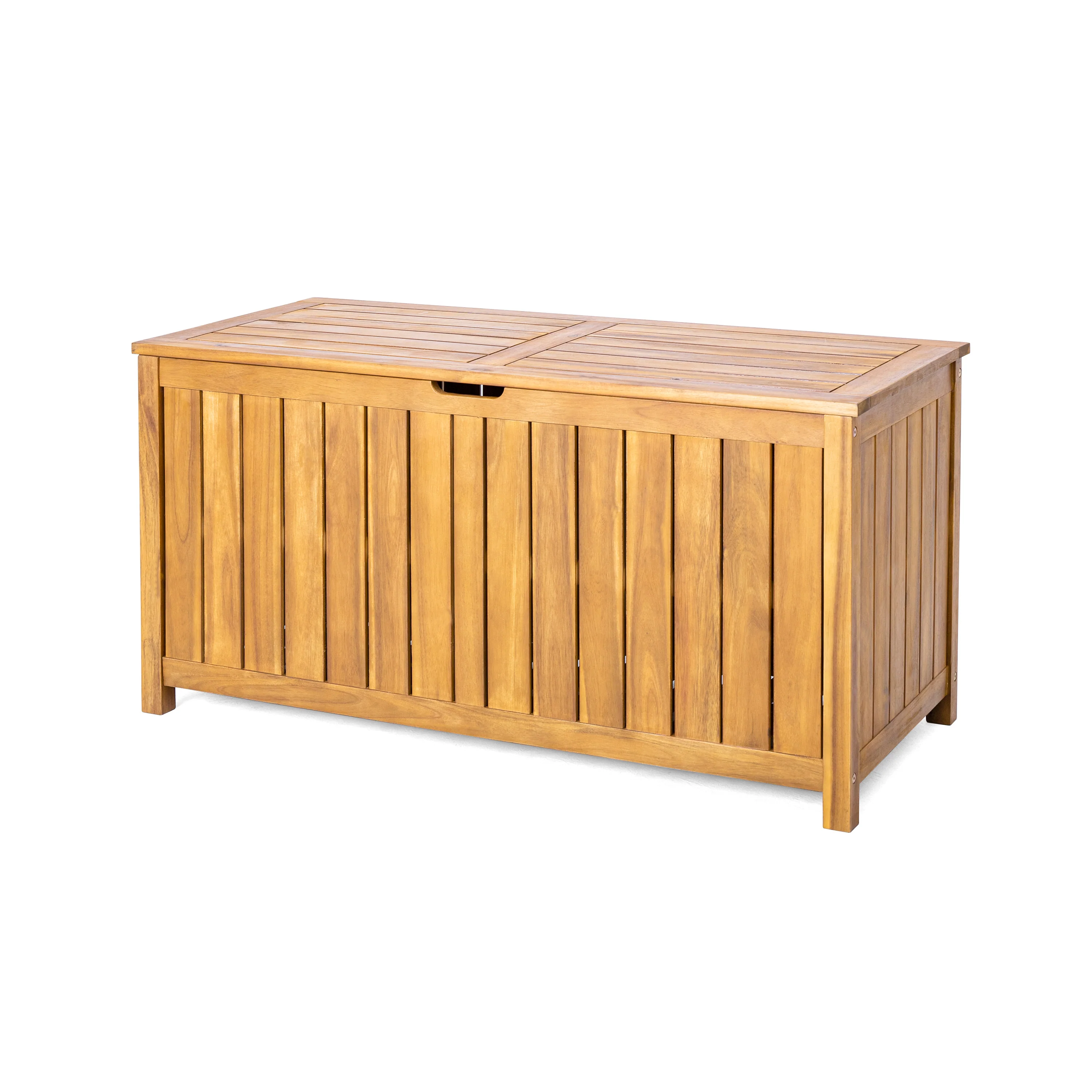 100 Gallons Acacia Wood Storage Deck Box - furnishings