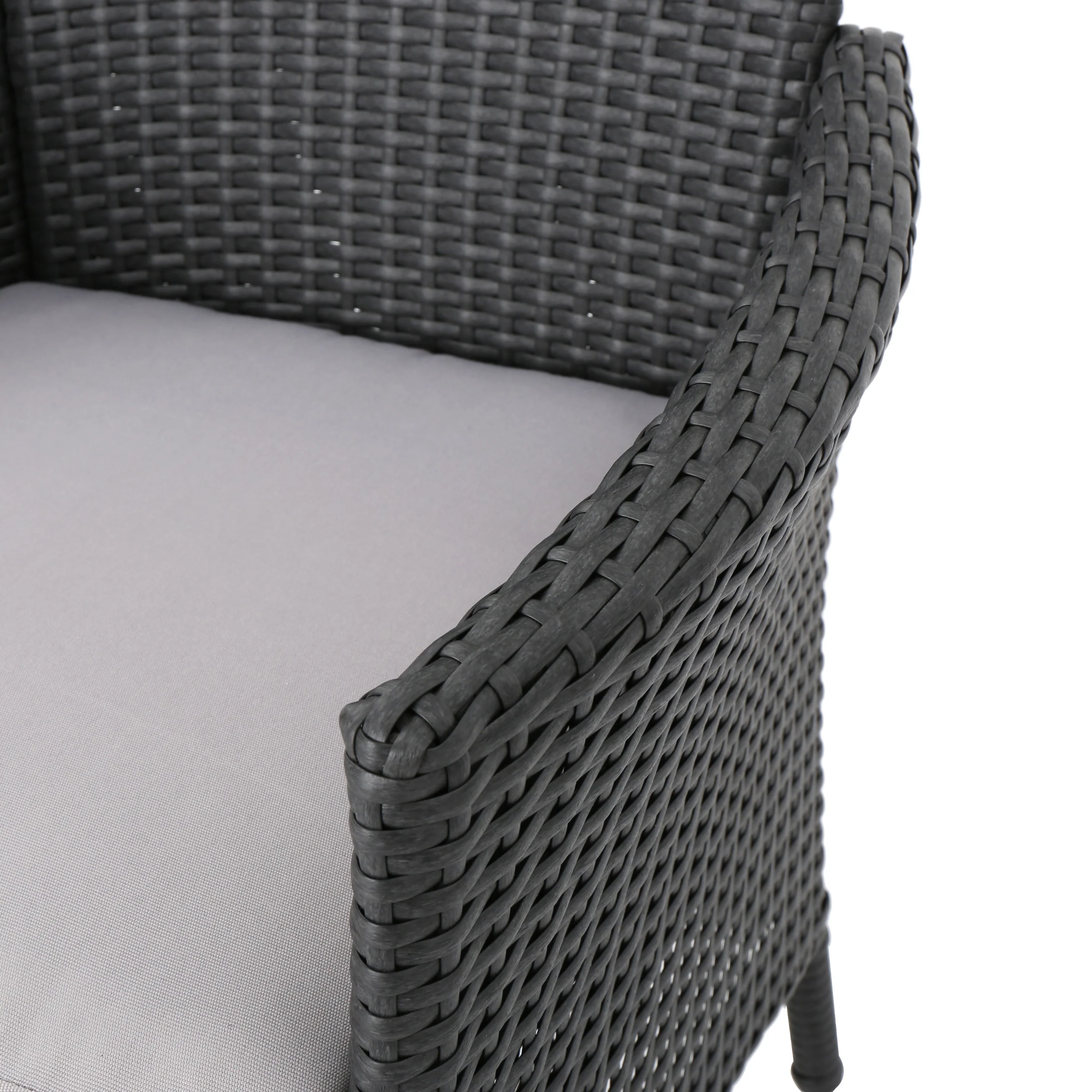 Stefan Outdoor Wood and Wicker Expandable 8 Seater Dining Set - furnishings