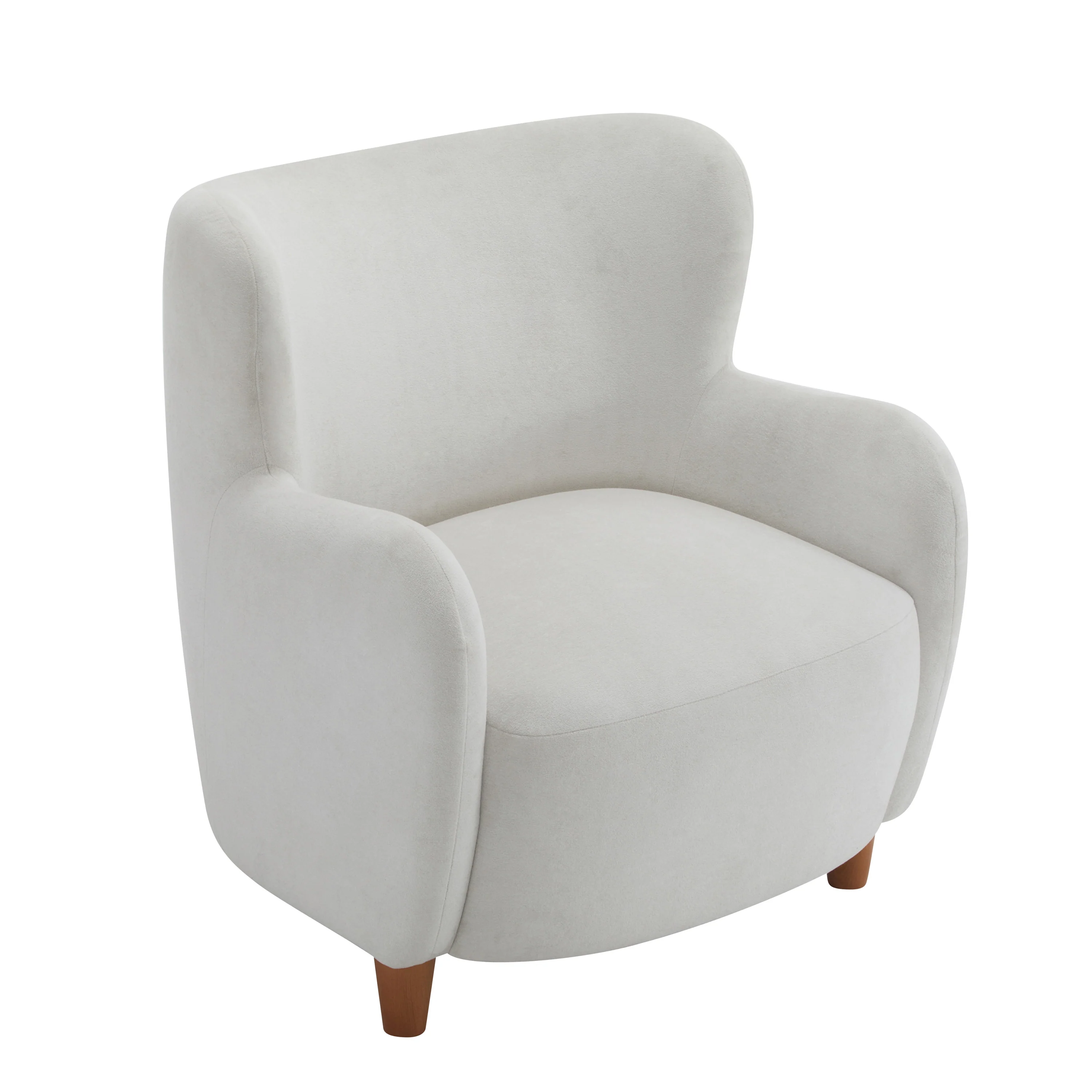 Zoe Fabric Wingback Accent Chairs Single Sofa - furnishings