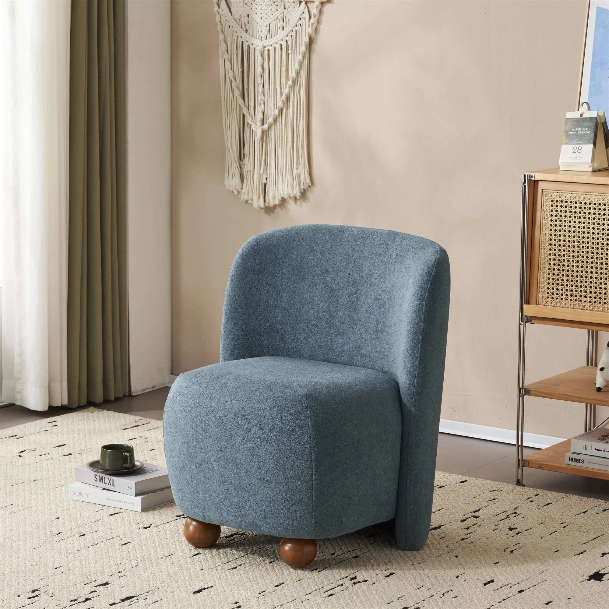 Sallia Ultra-Soft Modern Low-Back Armless Accent Chair, Multiple Color - furnishings