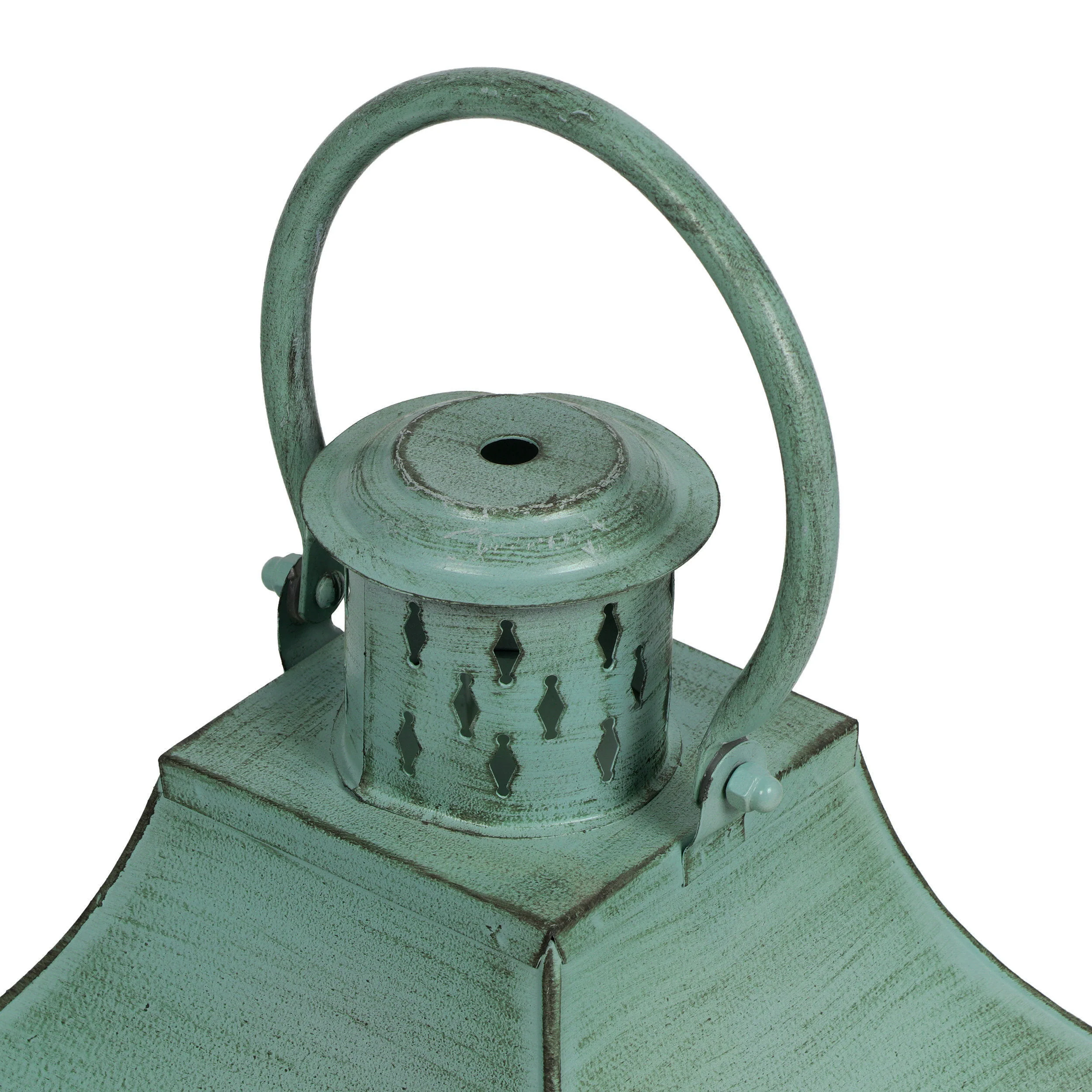 Reigle Coastal Handcrafted Mango Wood Decorative Lantern - furnishings
