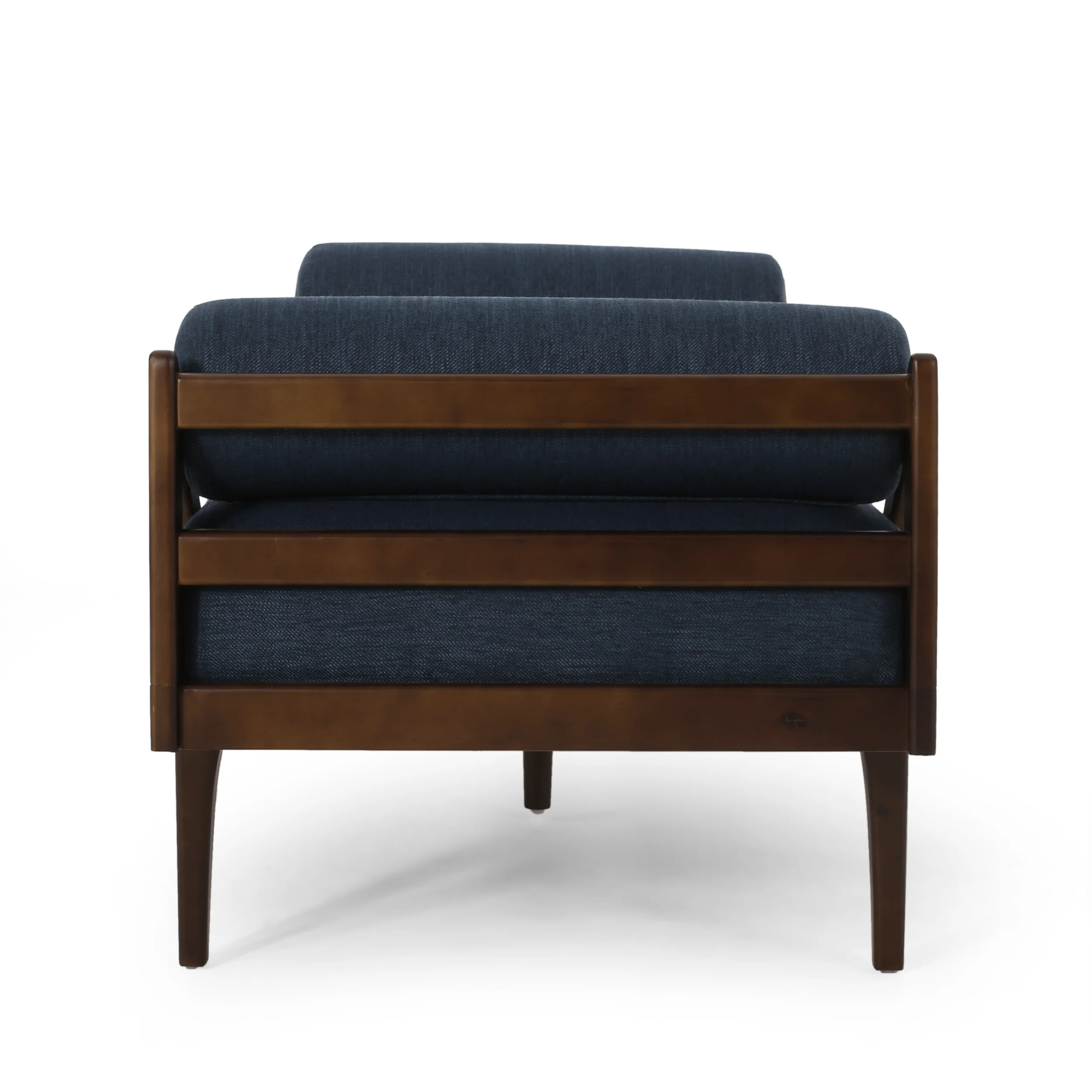 Sumner Contemporary Tufted Chaise Lounge with Rolled Accent Pillows - furnishings
