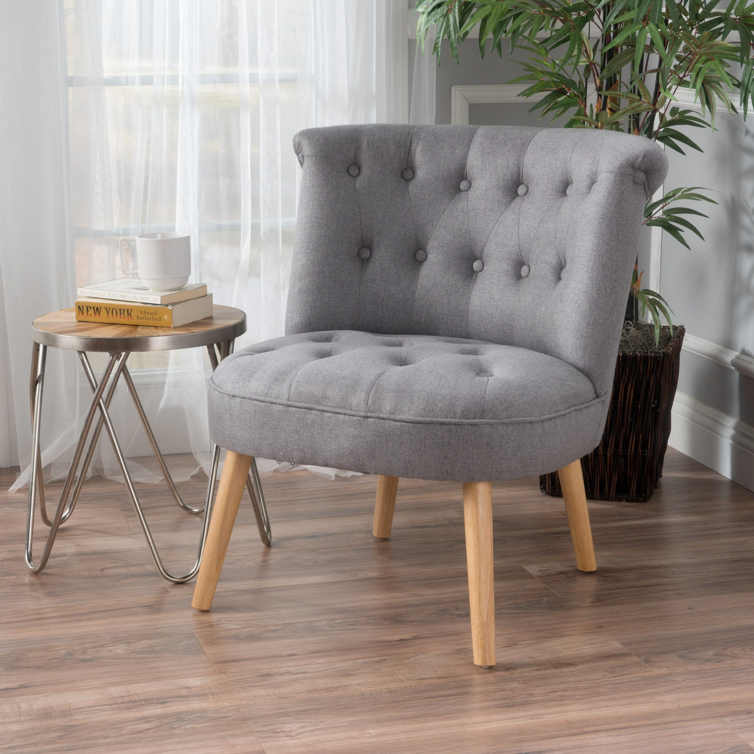 Donna Plush Modern Tufted Accent Chair - furnishings