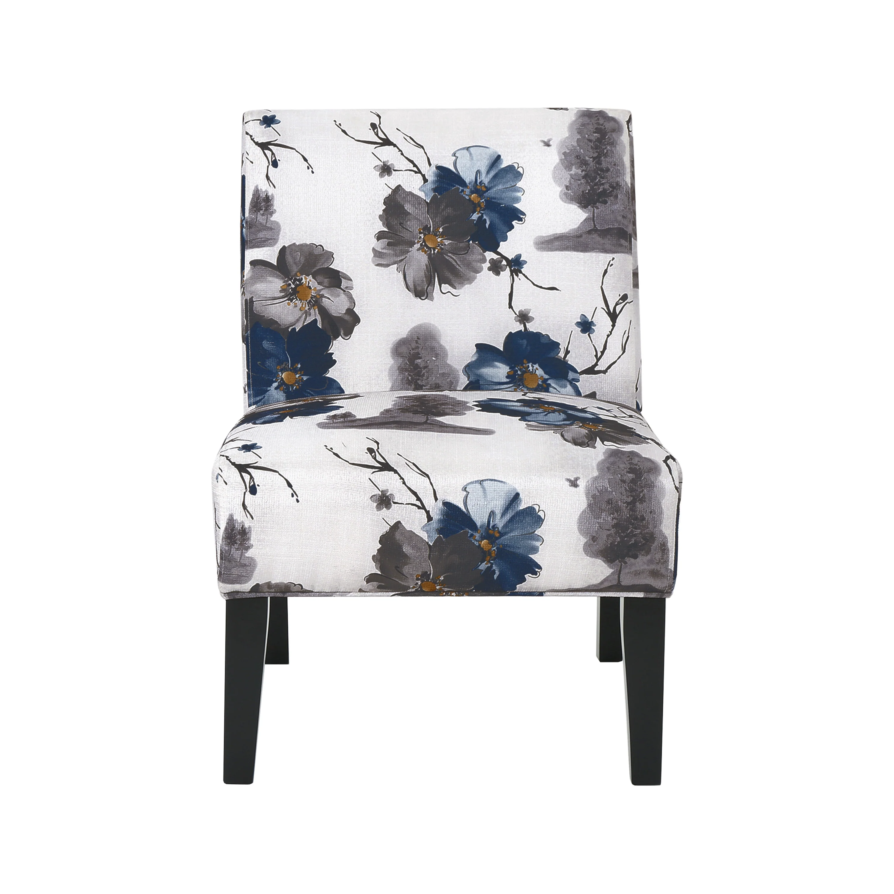 Kendal Contemporary Fabric Slipper Accent Chair - furnishings