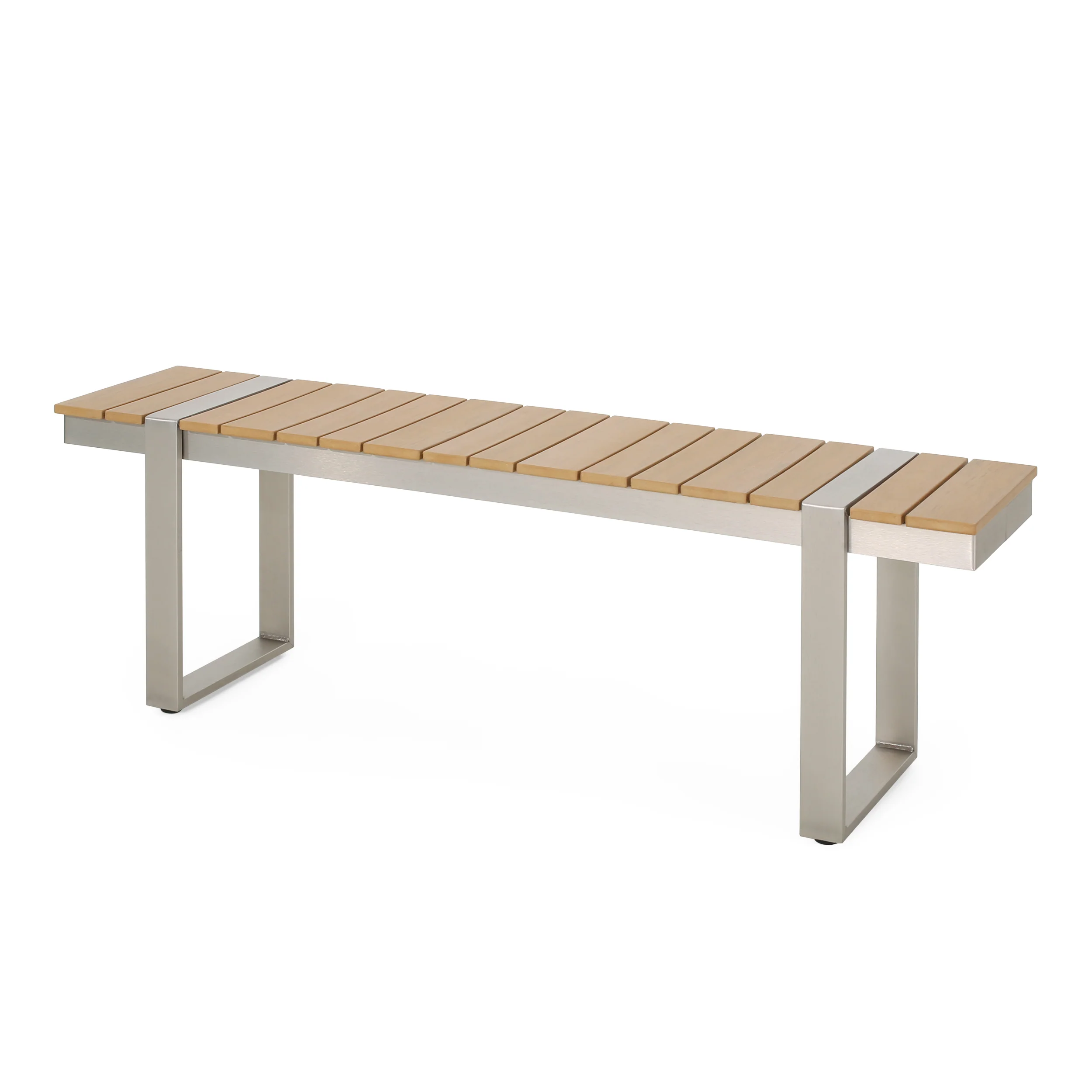 Mora Outdoor Aluminum Dining Bench - furnishings