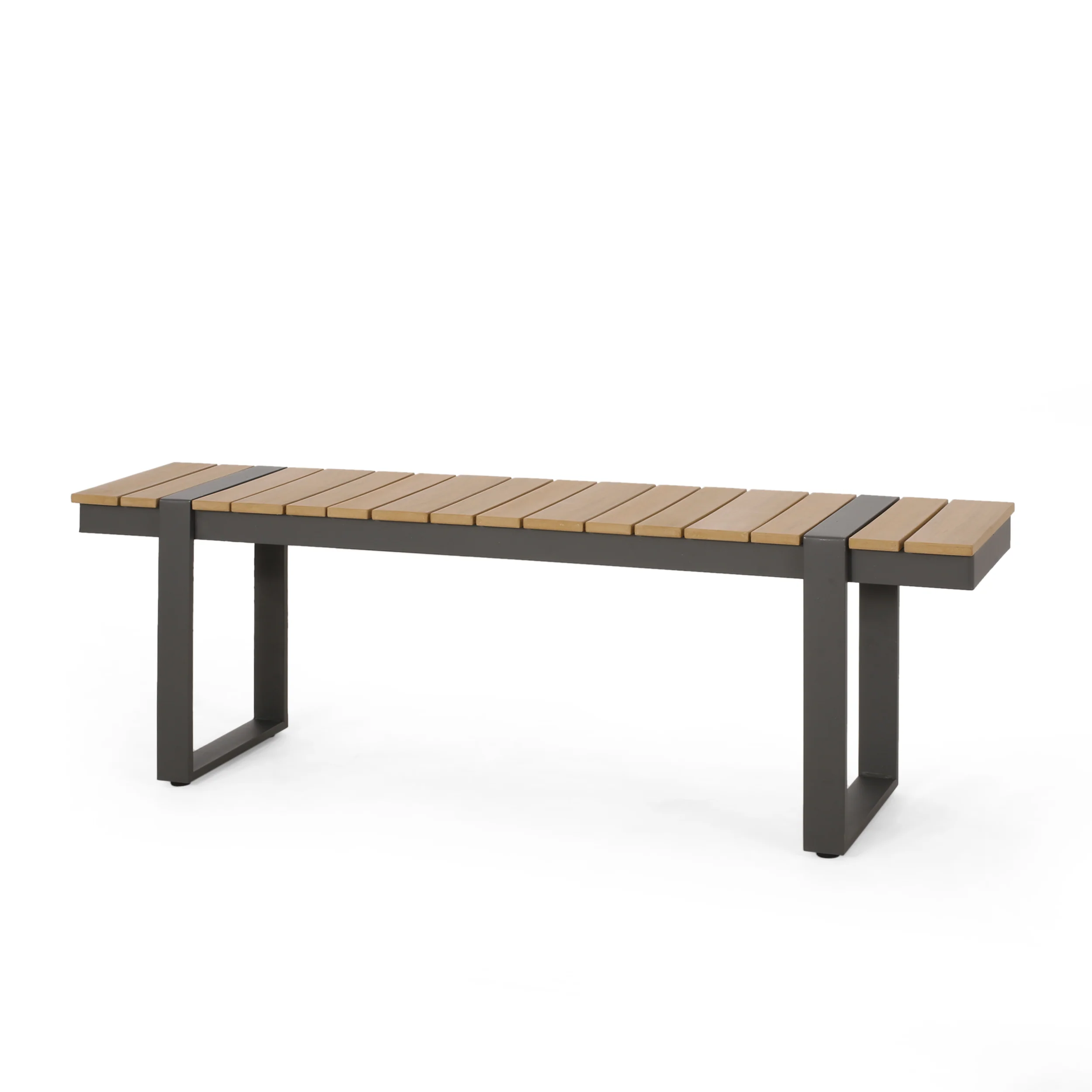 Mora Outdoor Aluminum Dining Bench - furnishings