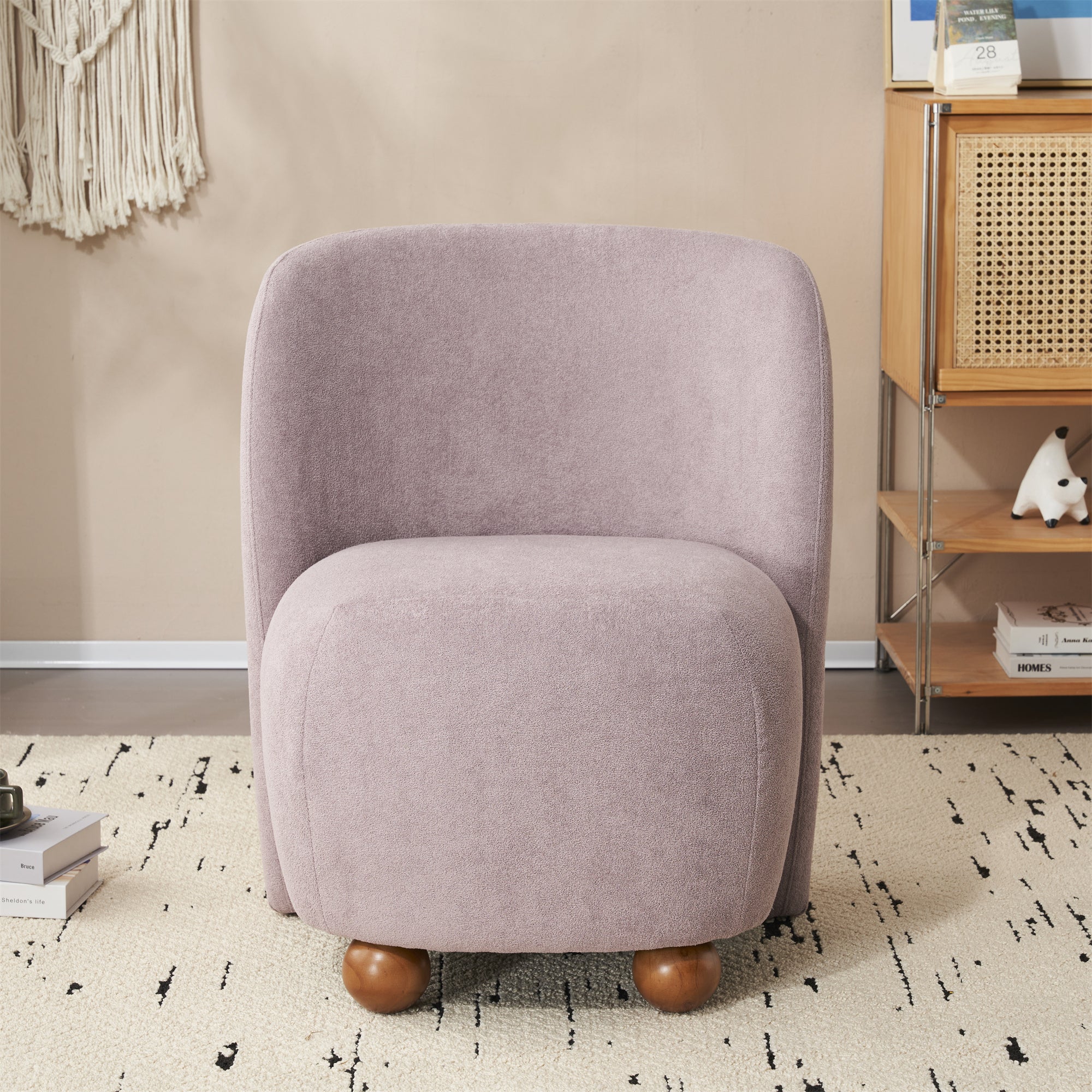 Sallia Ultra-Soft Modern Low-Back Armless Accent Chair, Multiple Color - furnishings