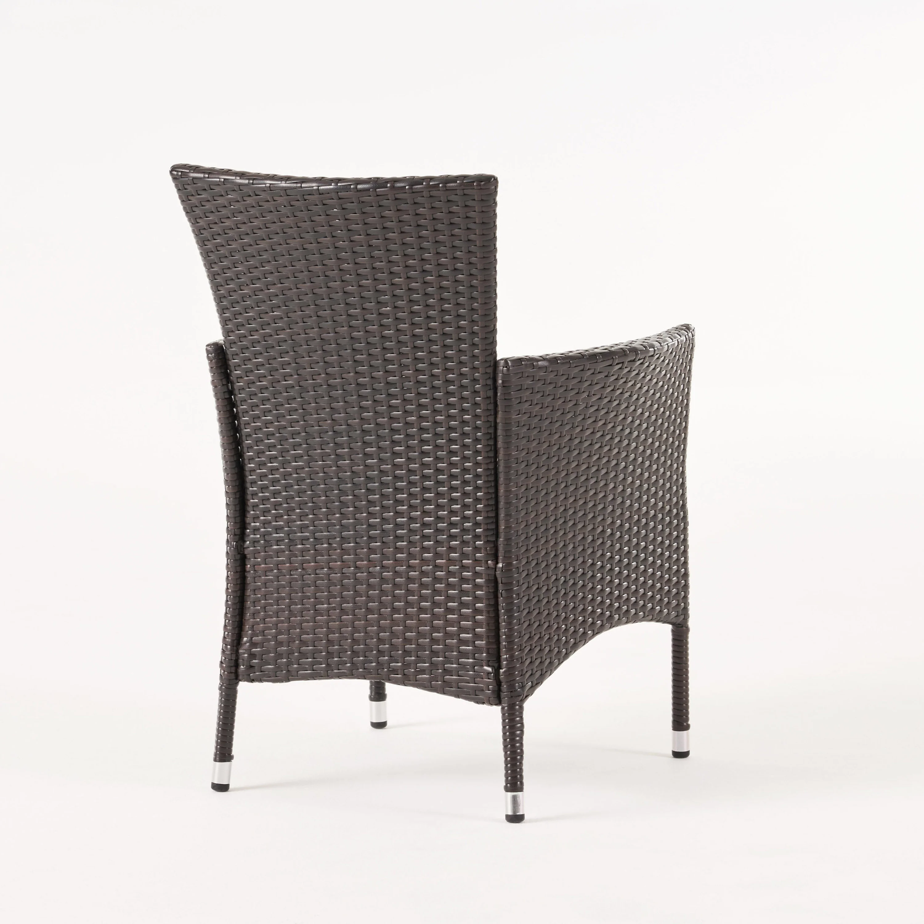 Danae Outdoor 9 Piece Multi-brown Wicker Square Dining Set - furnishings