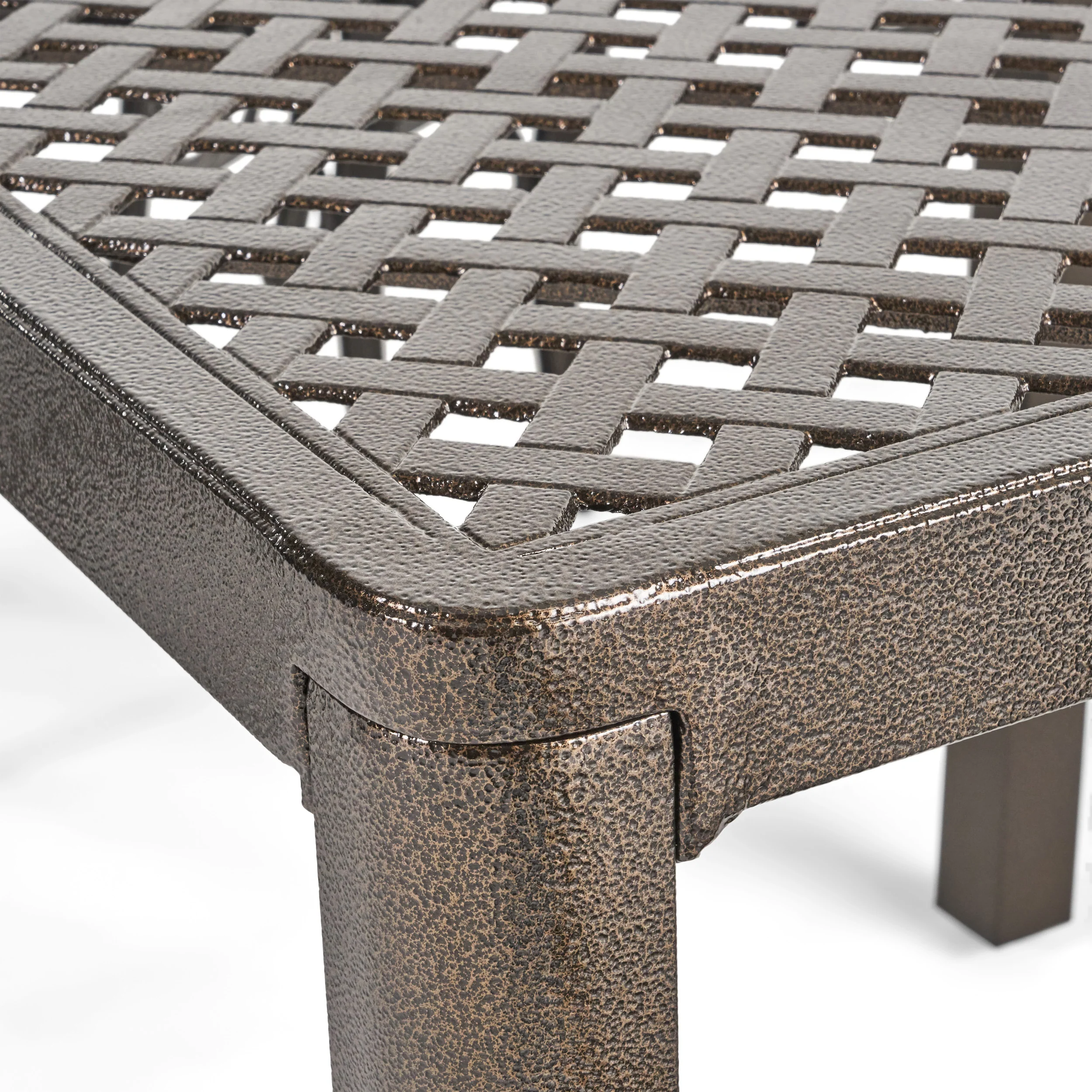 Megan Outdoor Aluminum and Wicker 8 Seater Dining Set - furnishings