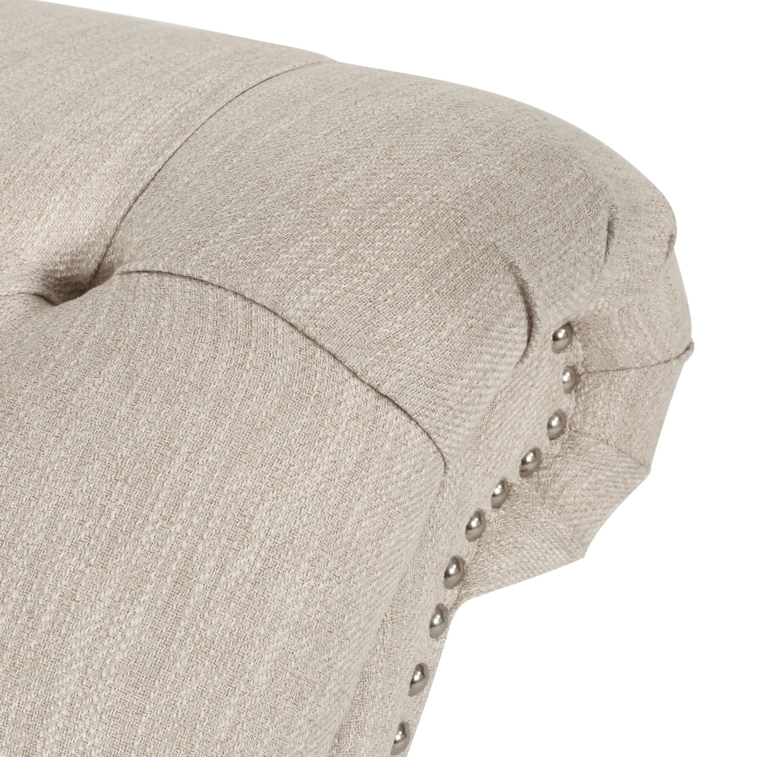 Meigs Varnell Contemporary Fabric Button Tufted Chaise Lounge - furnishings