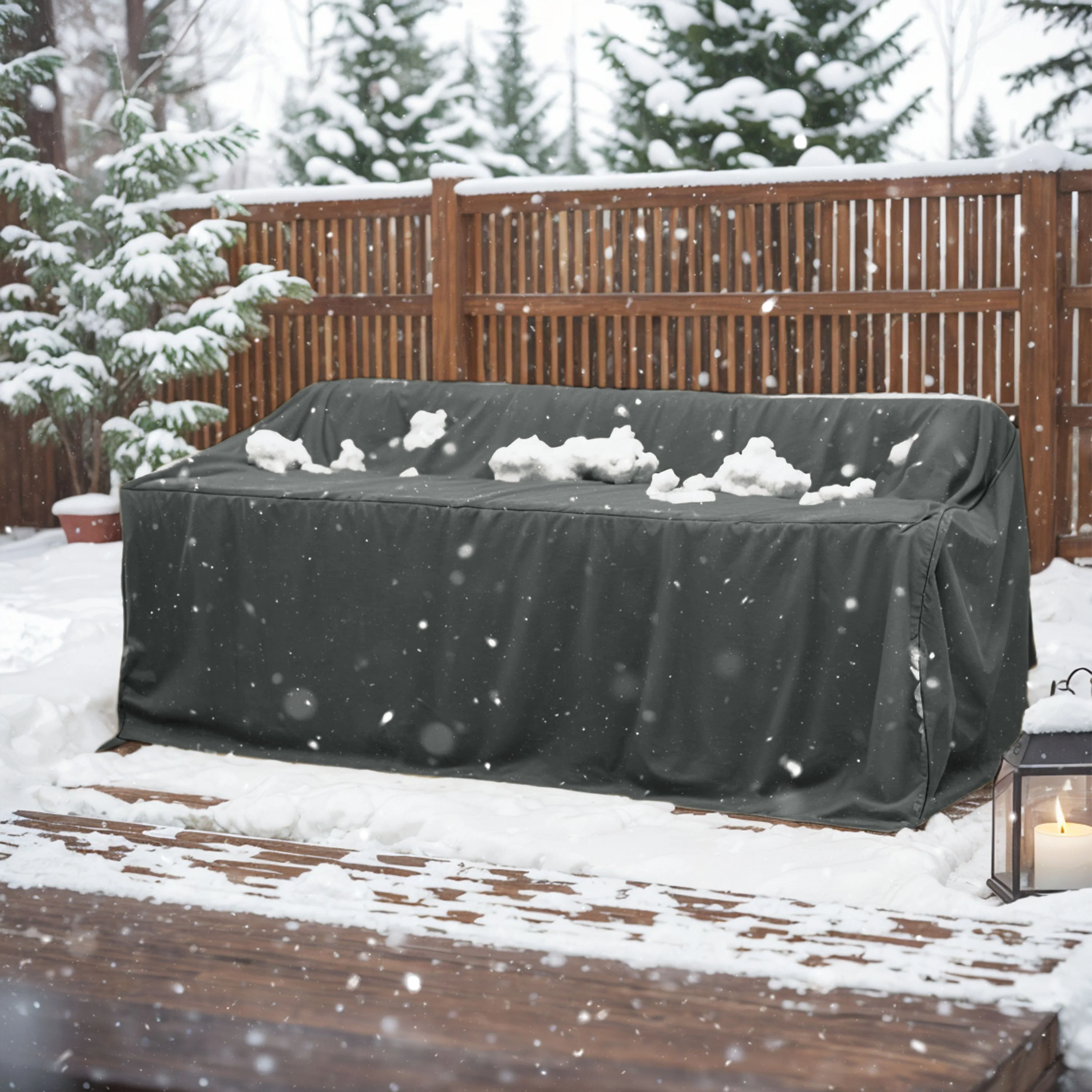 Lunaris Outdoor Patio Rectangle 3-seater Sofa Cover - furnishings