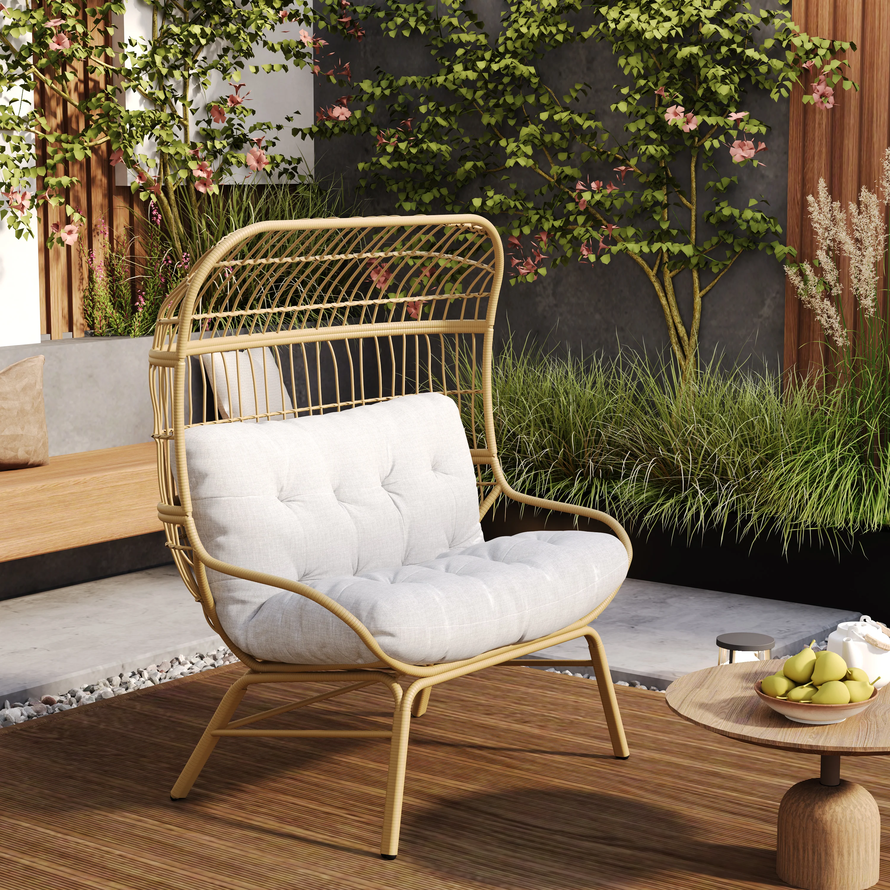 Pinot Outdoor Wicker Loveseat - furnishings