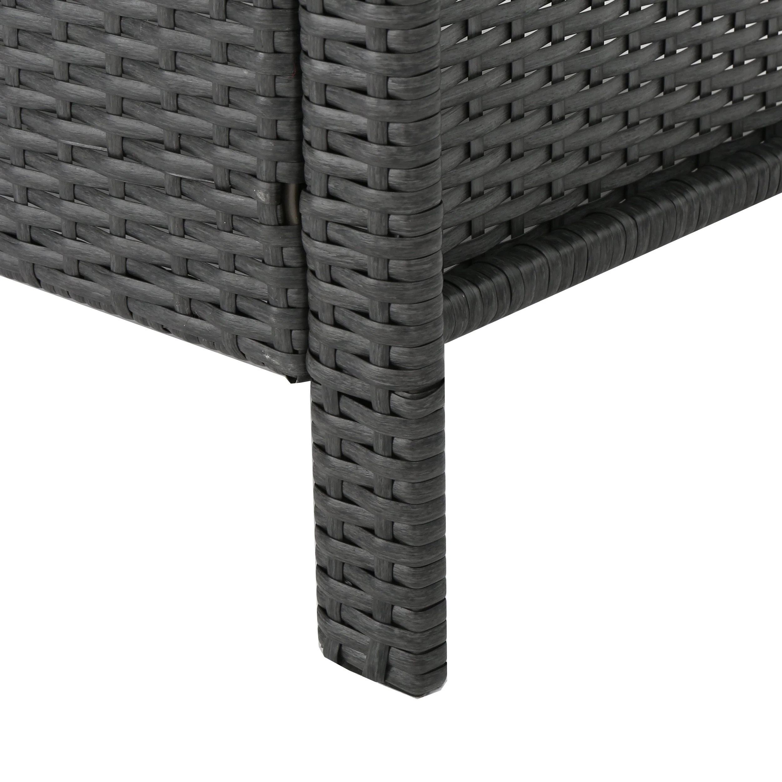 Lorien Outdoor 4 Piece Wicker Chat Set w/ Water Resistant Cushions - furnishings