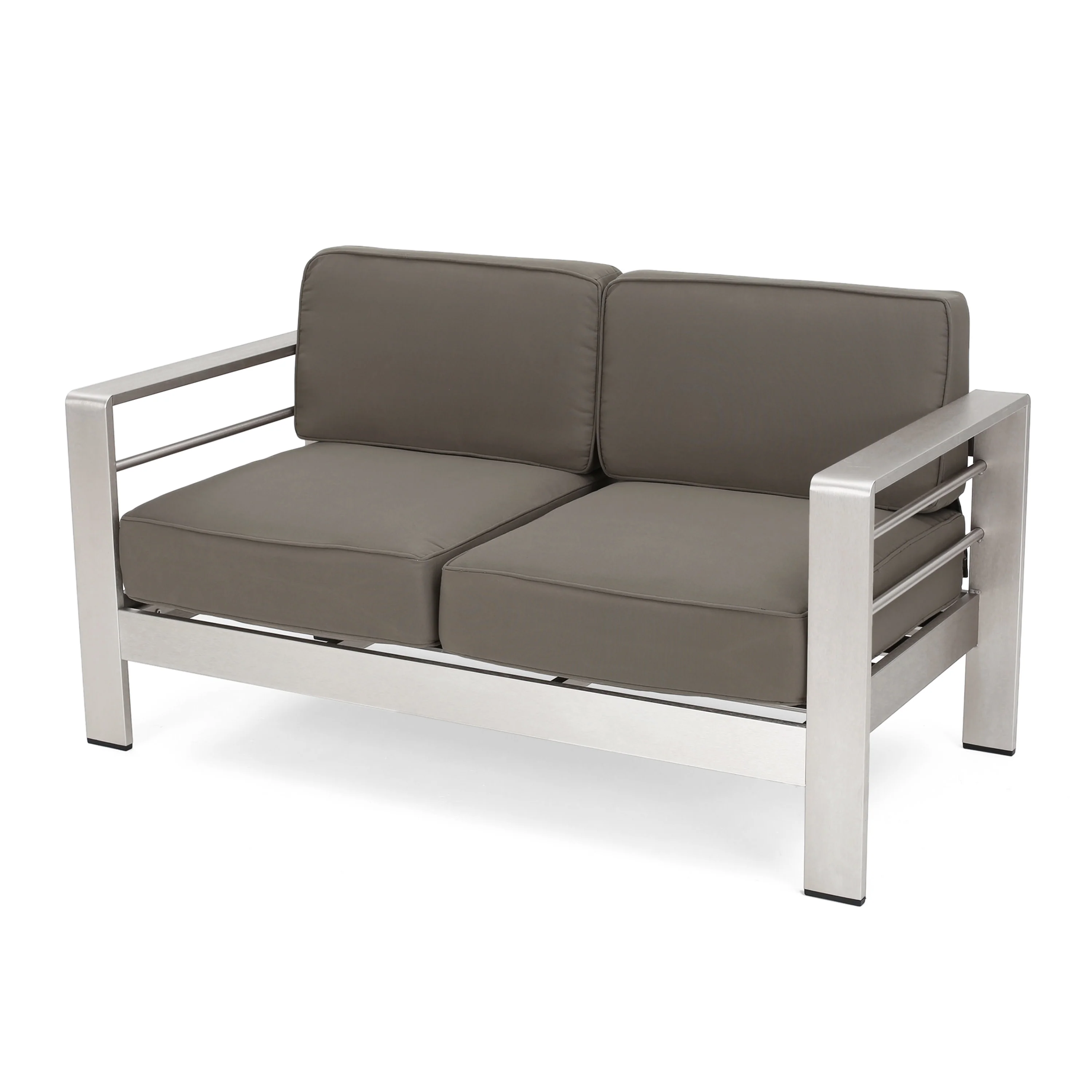 Crested Bay Outdoor Aluminum Loveseat - furnishings