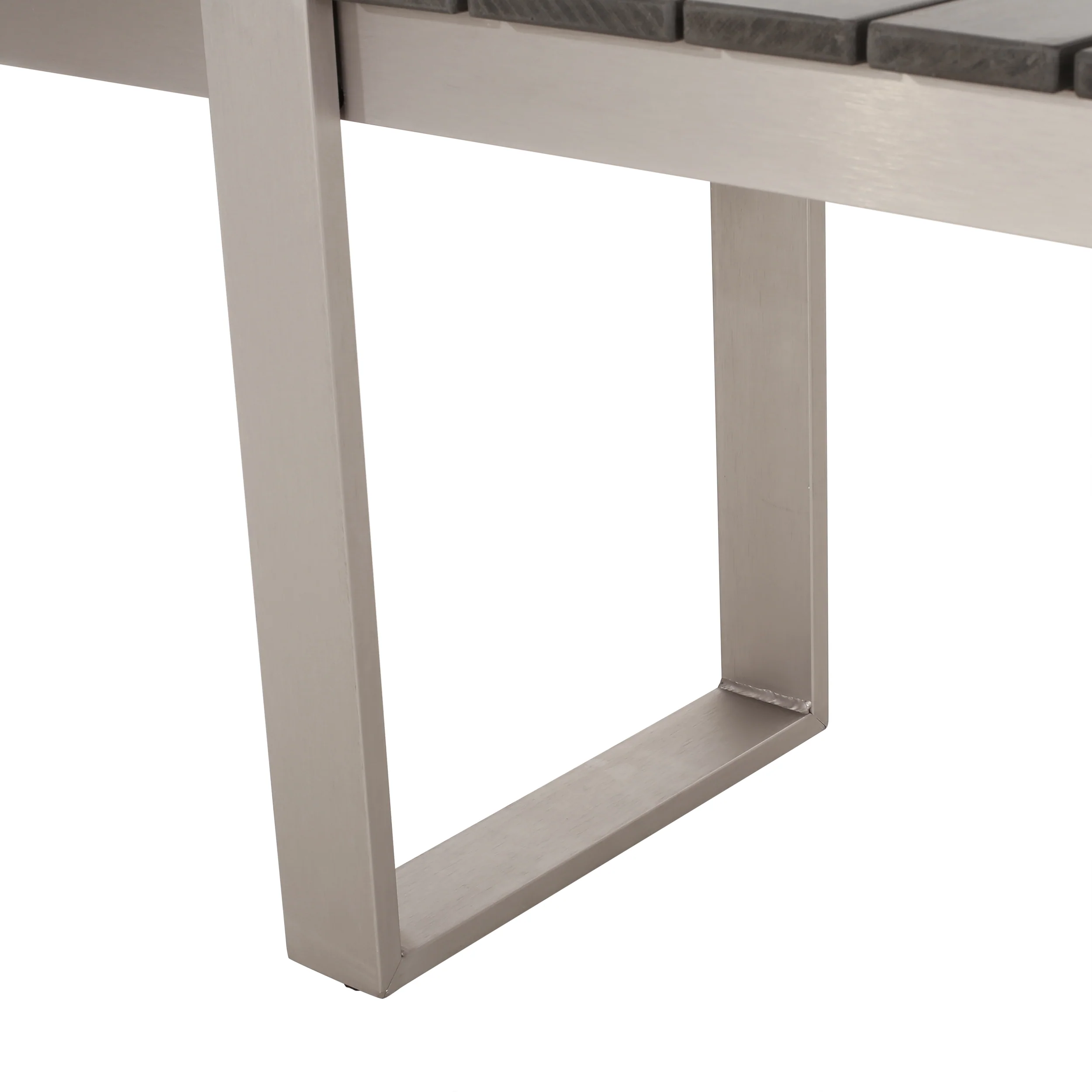 Mora Outdoor Aluminum Dining Bench - furnishings