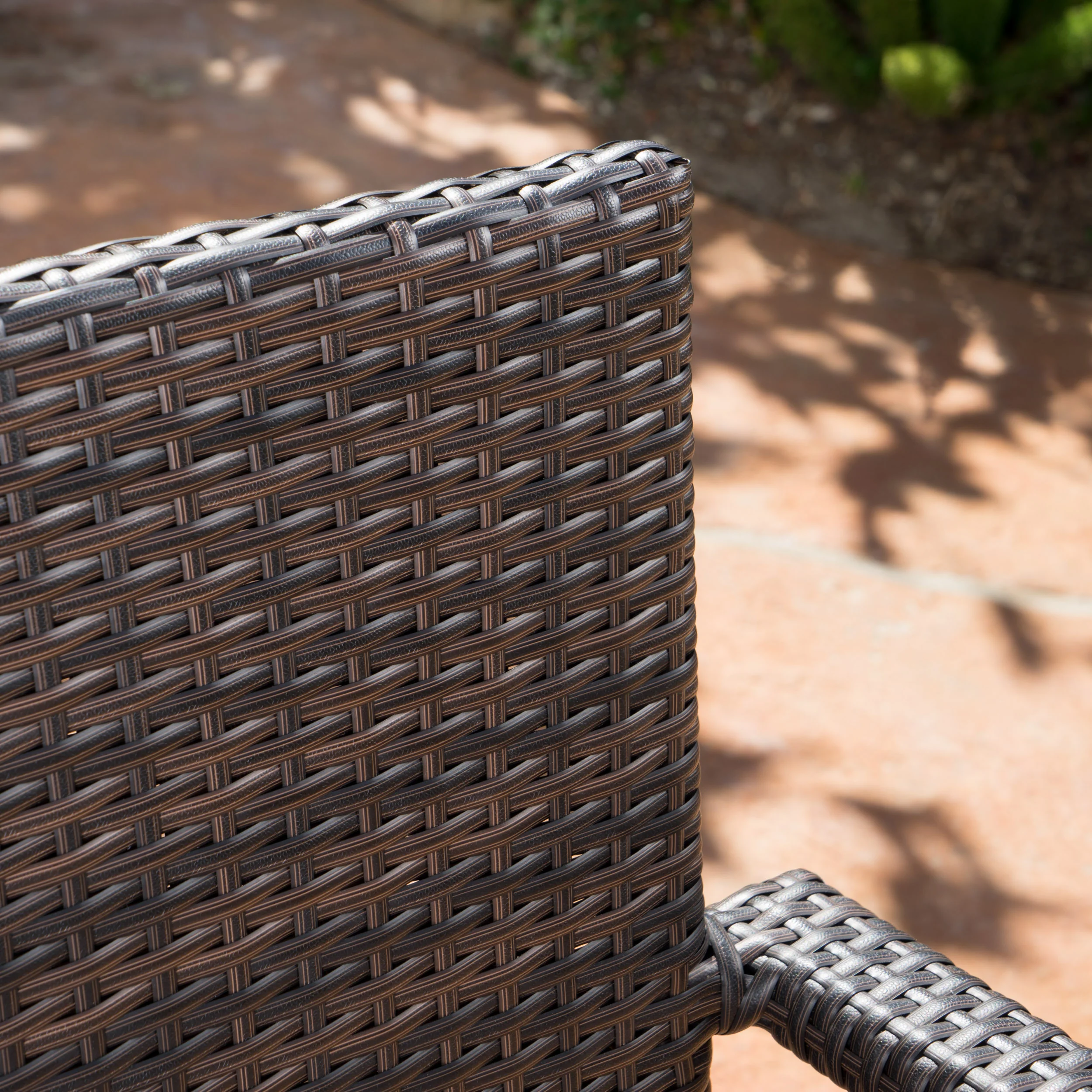 Grand Outdoor 9 Piece Wicker Dining Set with Water Resistant Cushions - furnishings