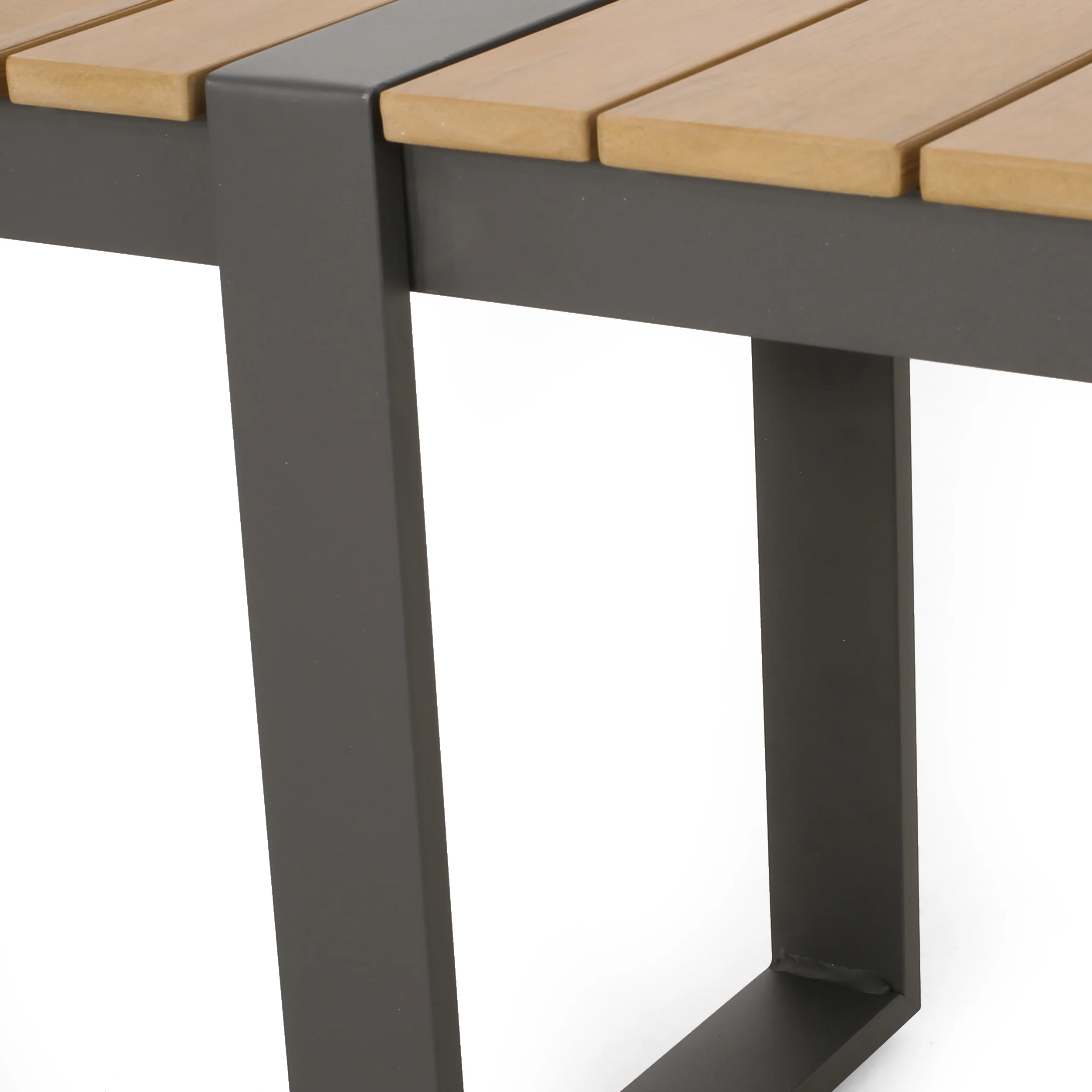 Mora Outdoor Aluminum Dining Bench - furnishings