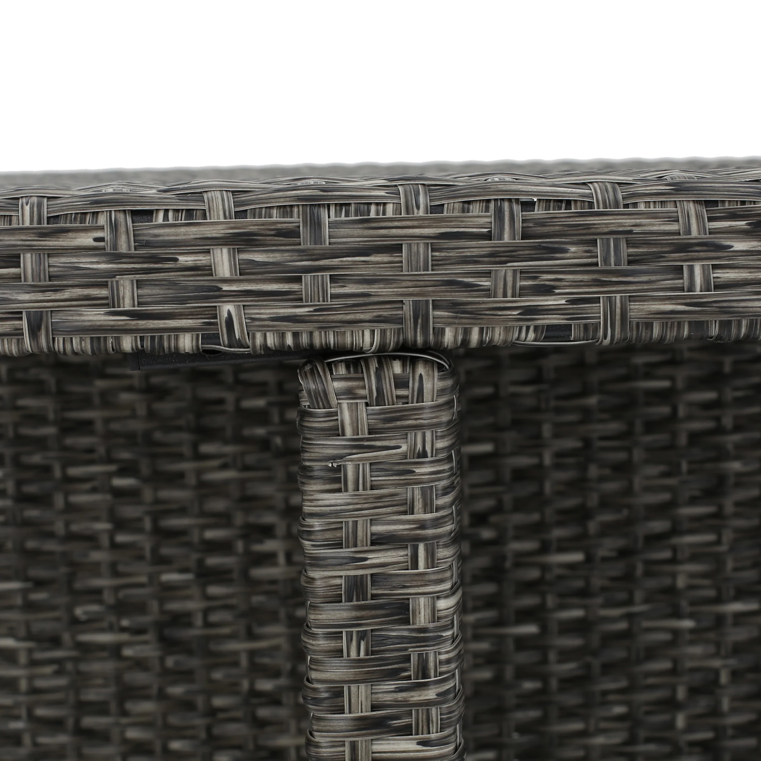 Calella 5-Piece Outdoor Dark Grey Wicker Dining Set - furnishings