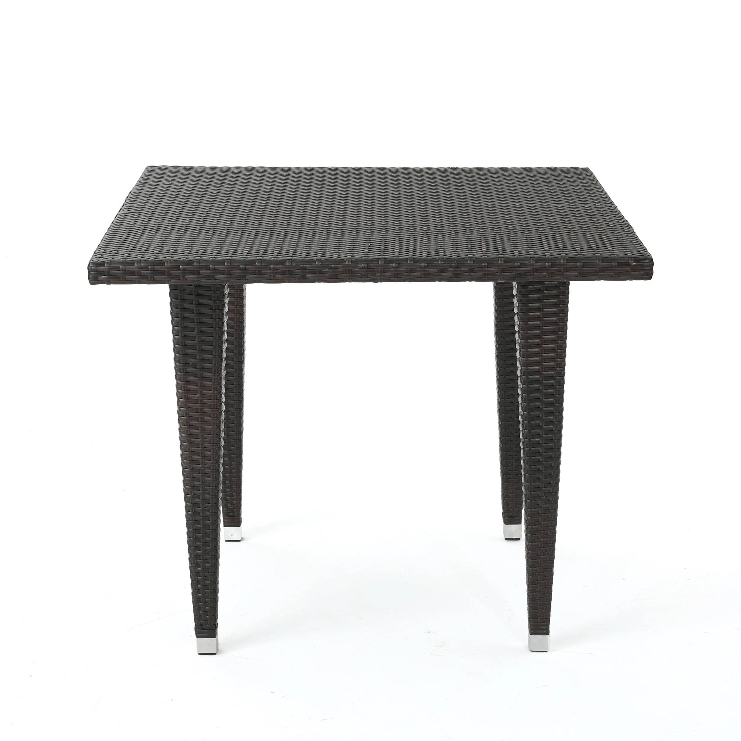 Dalmi Contemporary Outdoor 5pc Brown Wicker Dining Set - furnishings