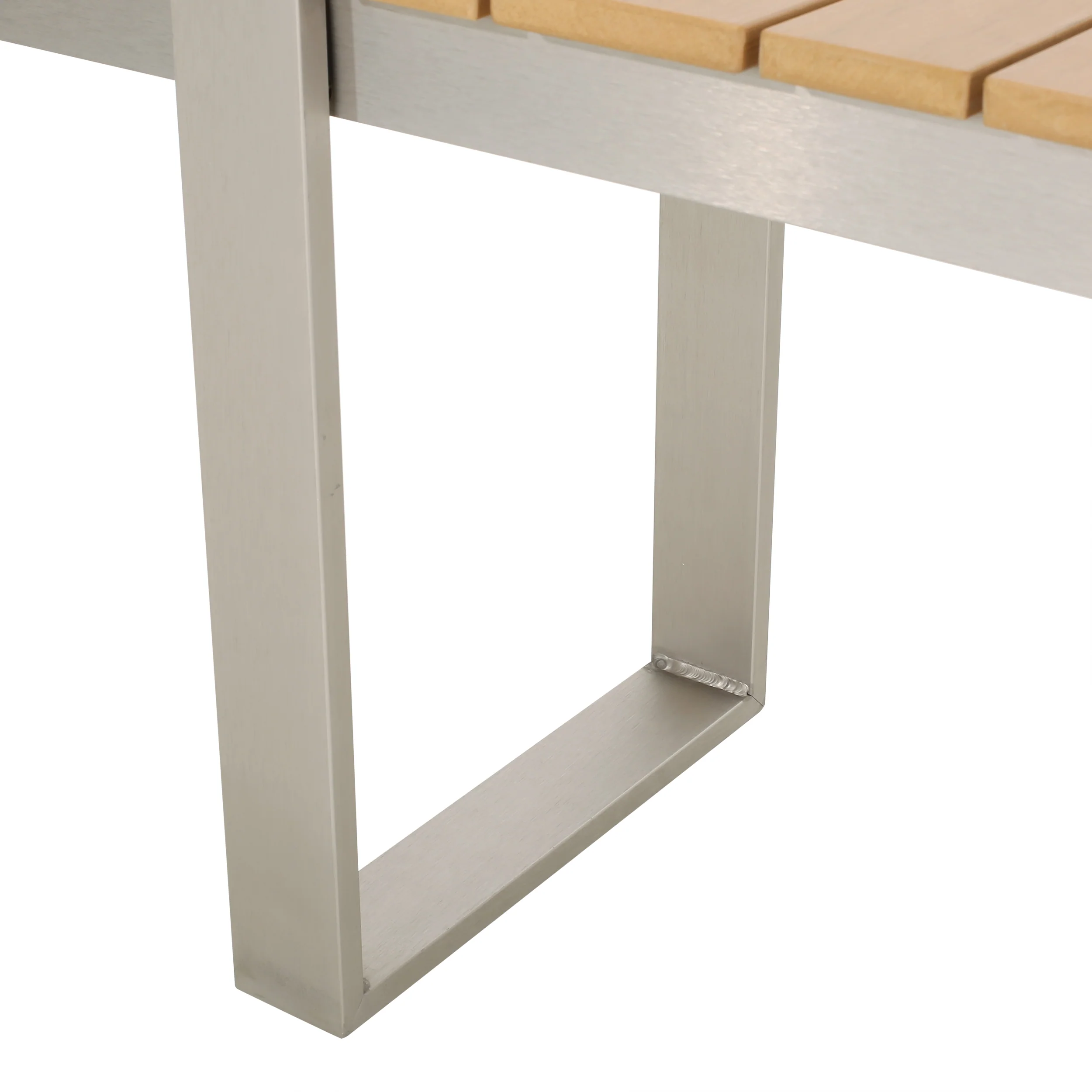 Mora Outdoor Aluminum Dining Bench - furnishings