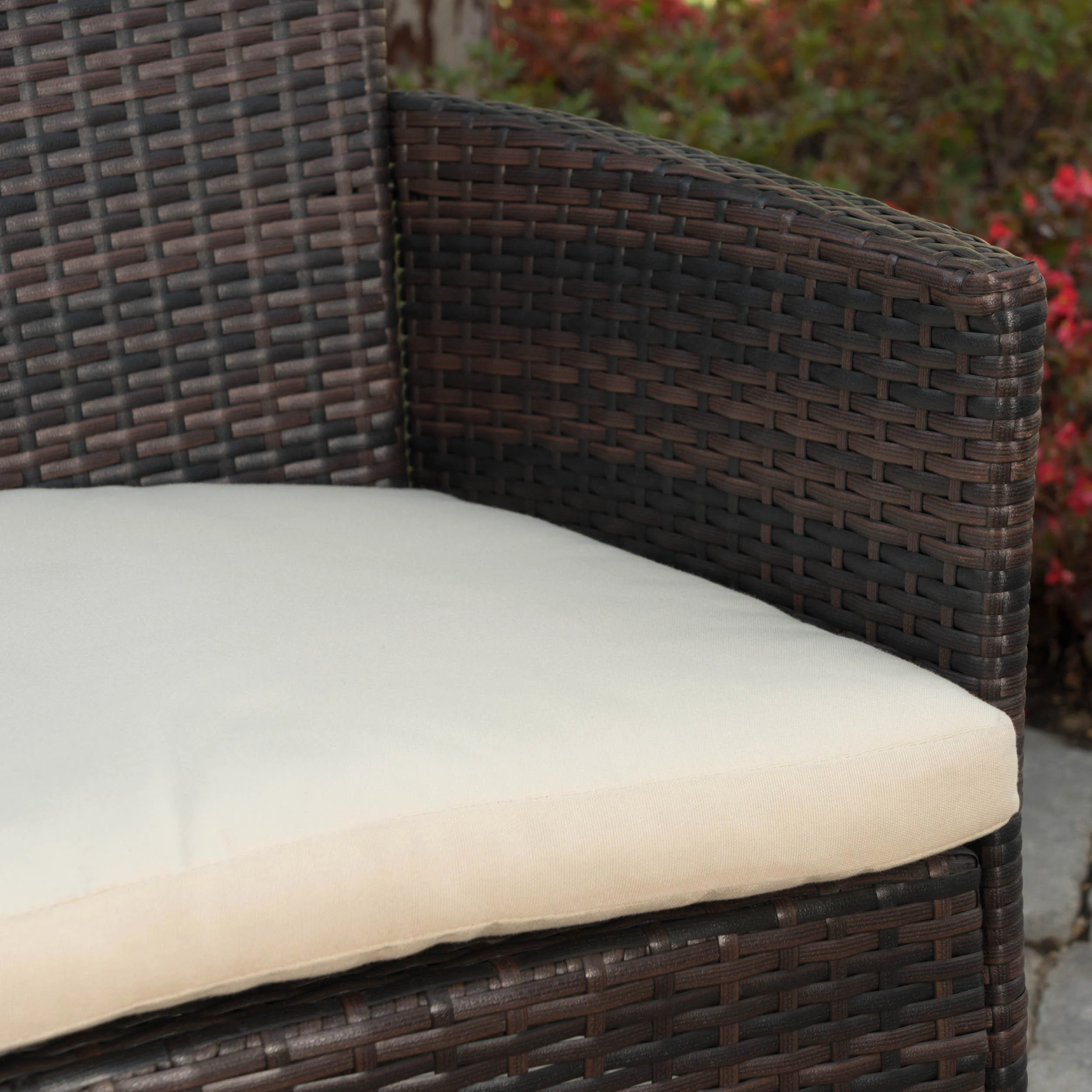 Jenine Outdoor 6 Piece Teak Finished Acacia Wood Dining Set with Multi-brown Dining Chairs - furnishings