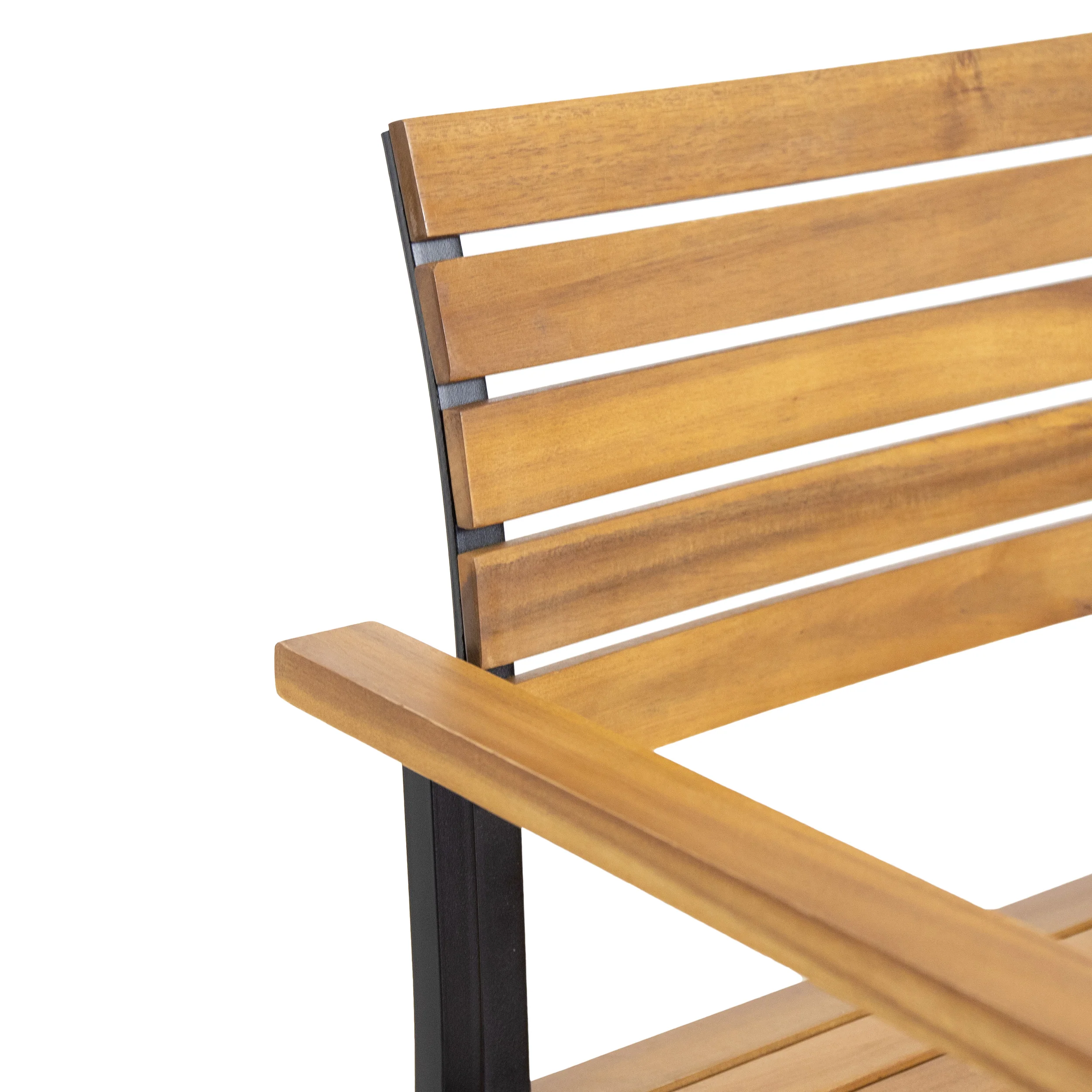 Veromca Outdoor 6 Seater Wood and Iron Dining Set - furnishings