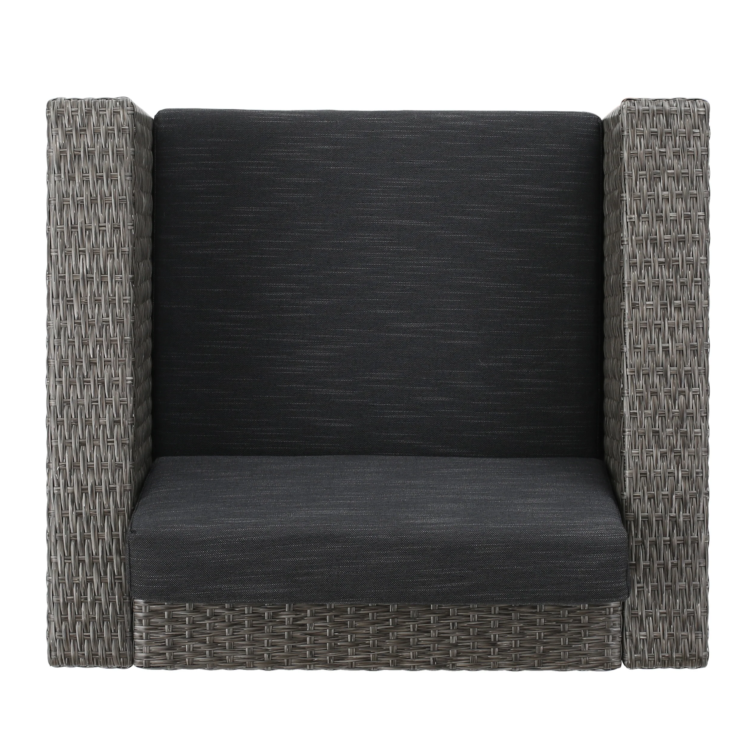 Phillips Outdoor 13 Pc Wicker Patio Set w/Water Resistant Cushions - furnishings