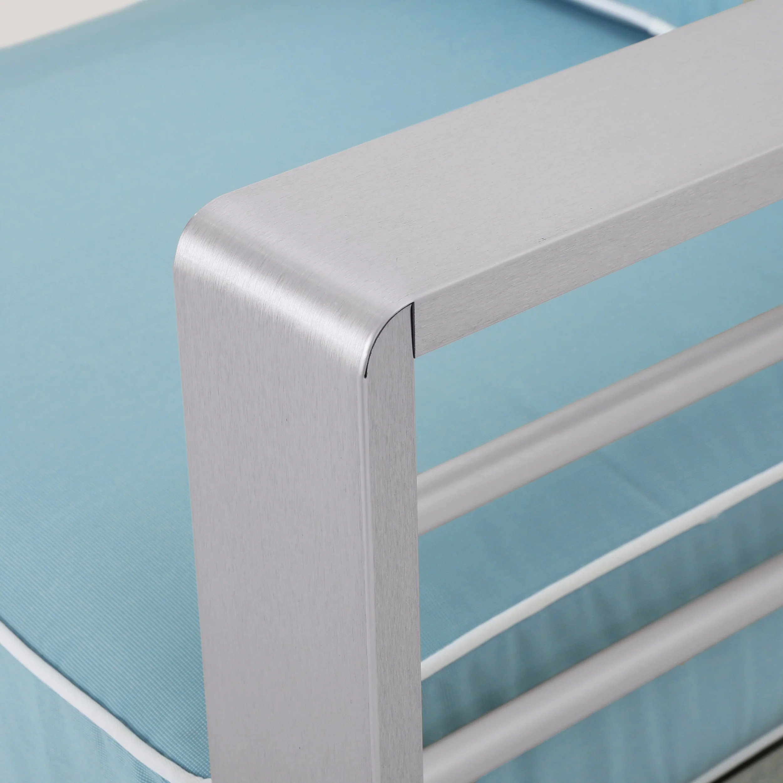 Crested Bay Outdoor 4 Piece Silver Aluminum Framed Chat Set - furnishings