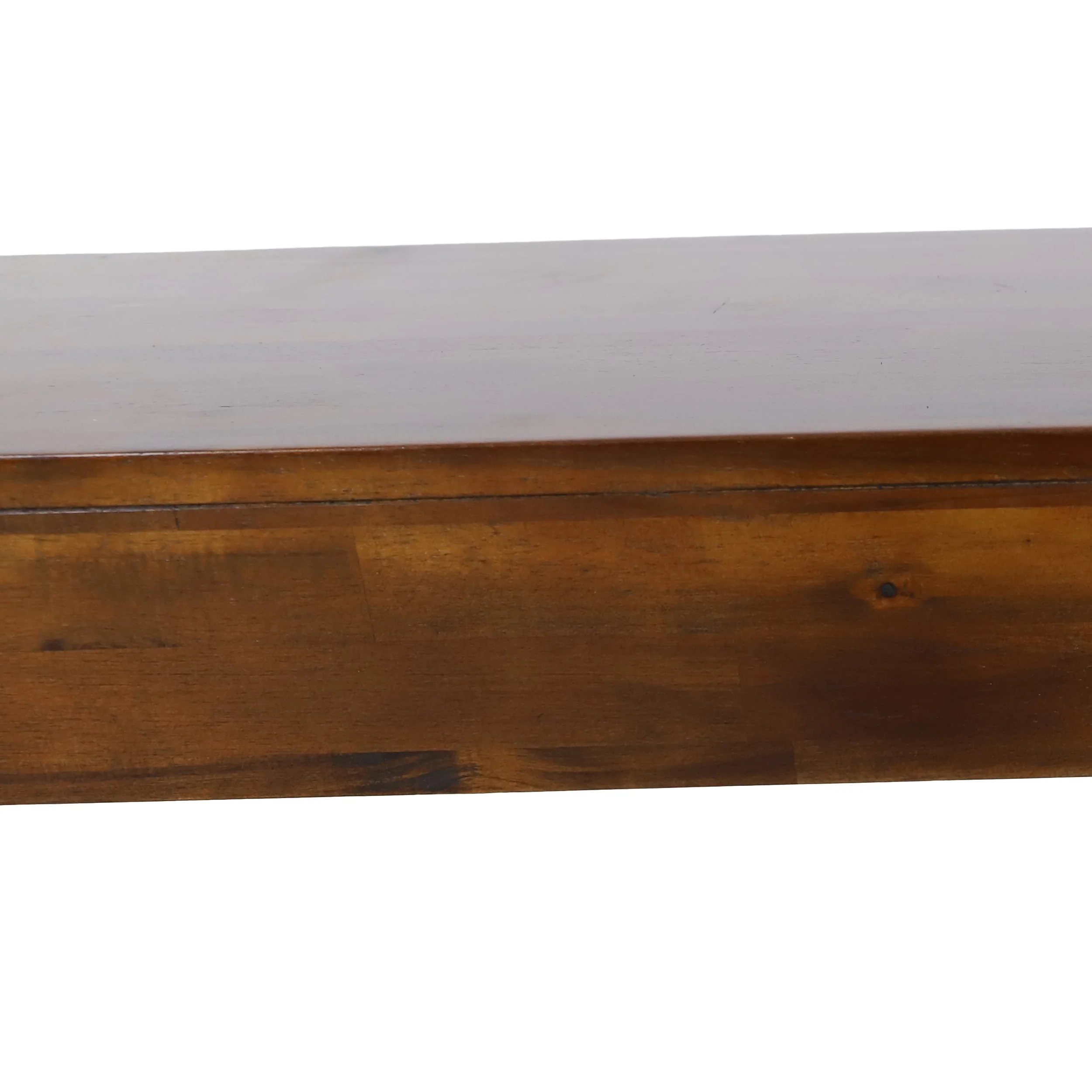 Logan Acacia Wood Dining Benches, Set of 2, Rich Mahogany - furnishings