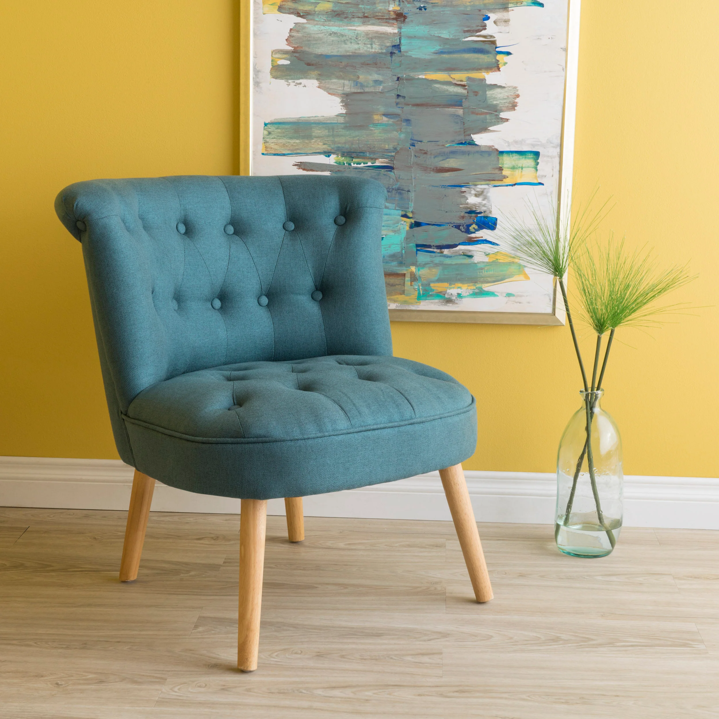 Donna Plush Modern Tufted Accent Chair - furnishings