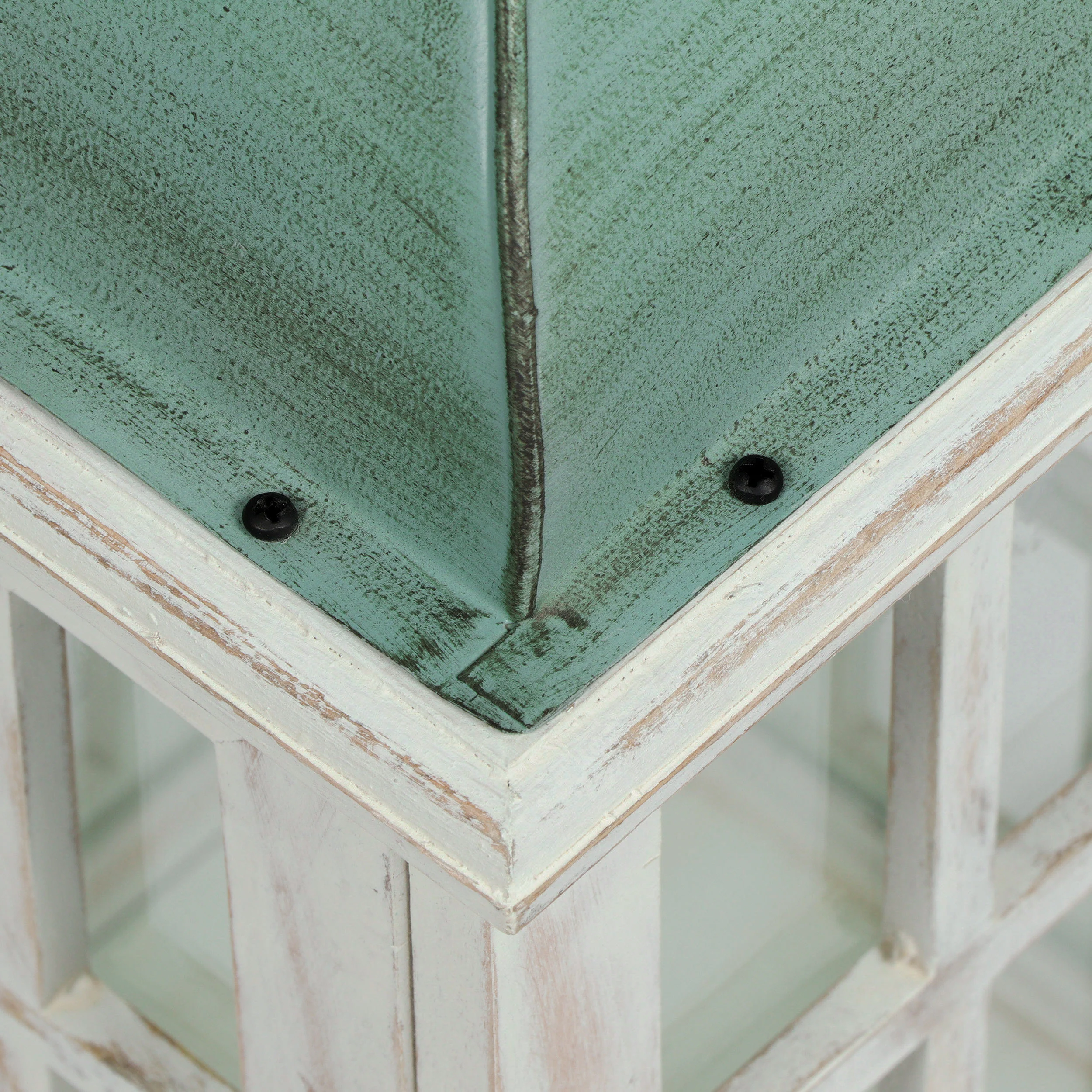 Reigle Coastal Handcrafted Mango Wood Decorative Lantern - furnishings