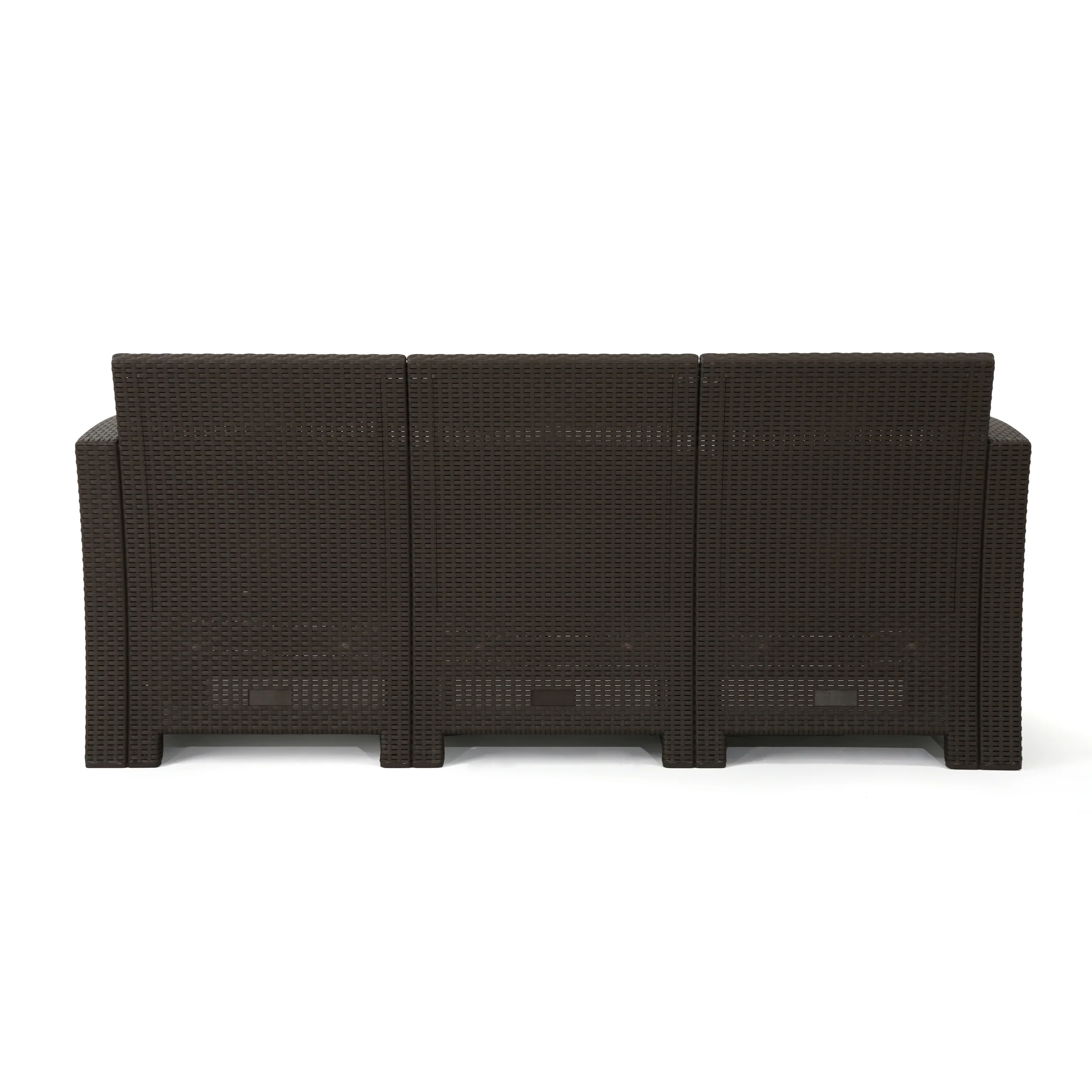 Jacob Outdoor 5 Piece Faux Wicker Rattan Style Chat Set - furnishings