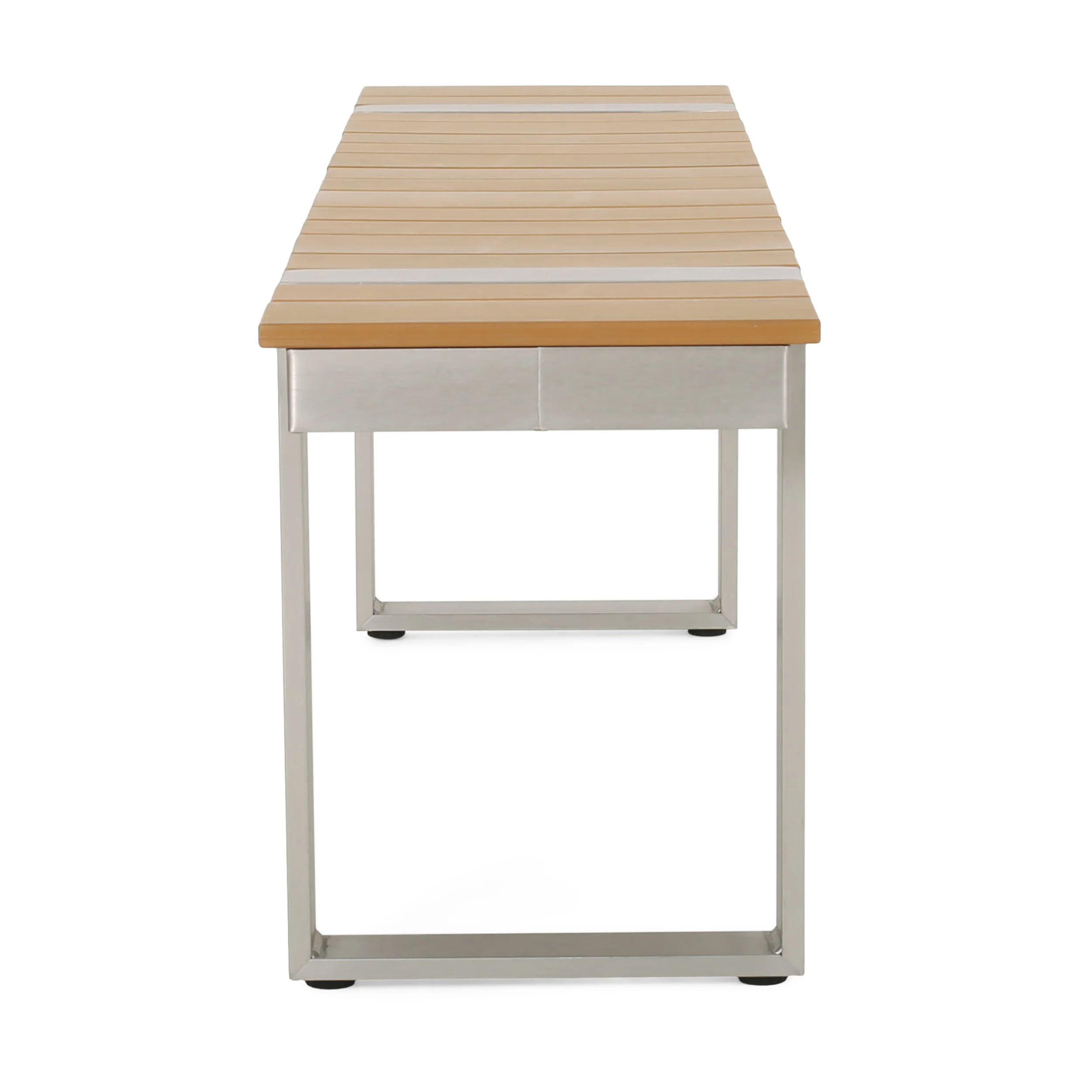 Mora Outdoor Aluminum Dining Bench - furnishings
