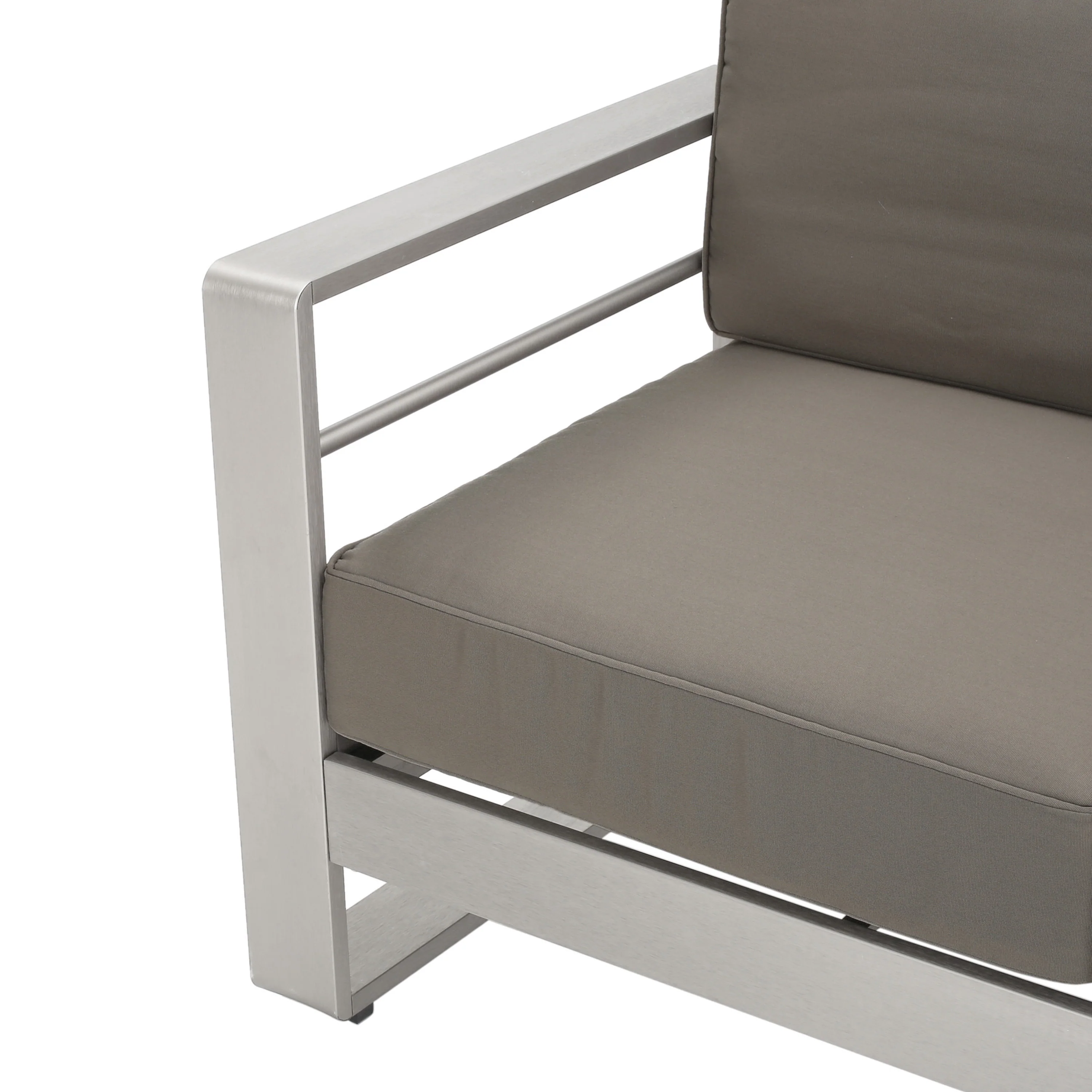 Crested Bay Outdoor Aluminum Loveseat - furnishings