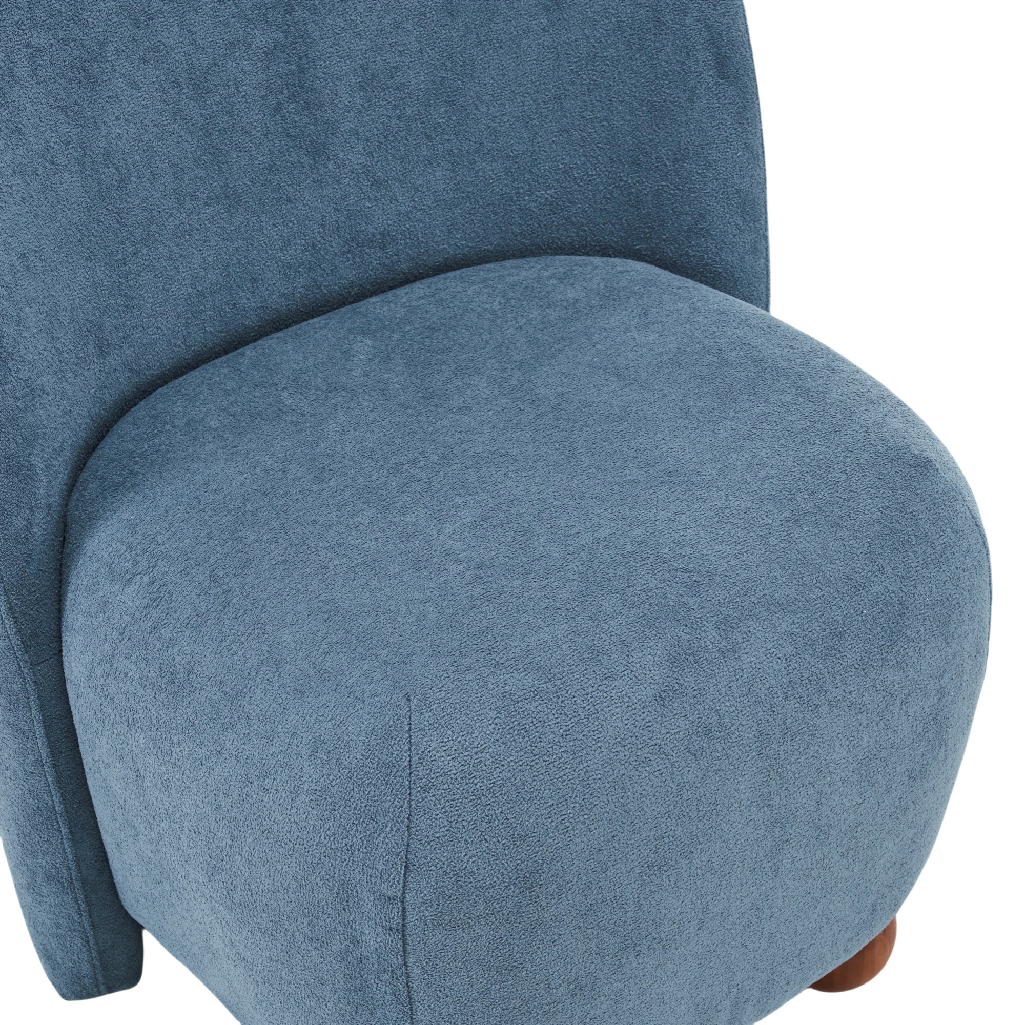 Sallia Ultra-Soft Modern Low-Back Armless Accent Chair, Multiple Color - furnishings