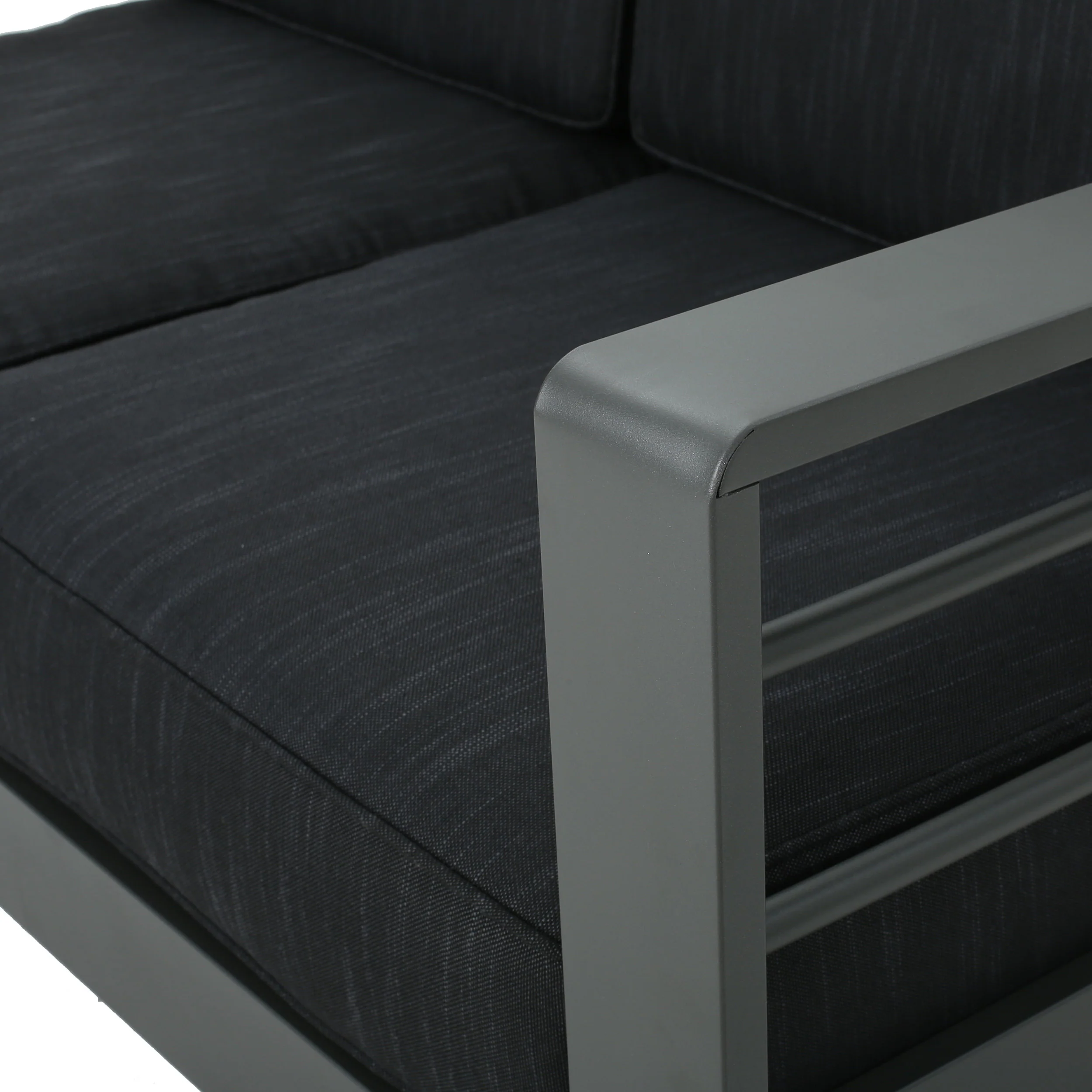 Crested Bay Outdoor Aluminum Loveseat - furnishings
