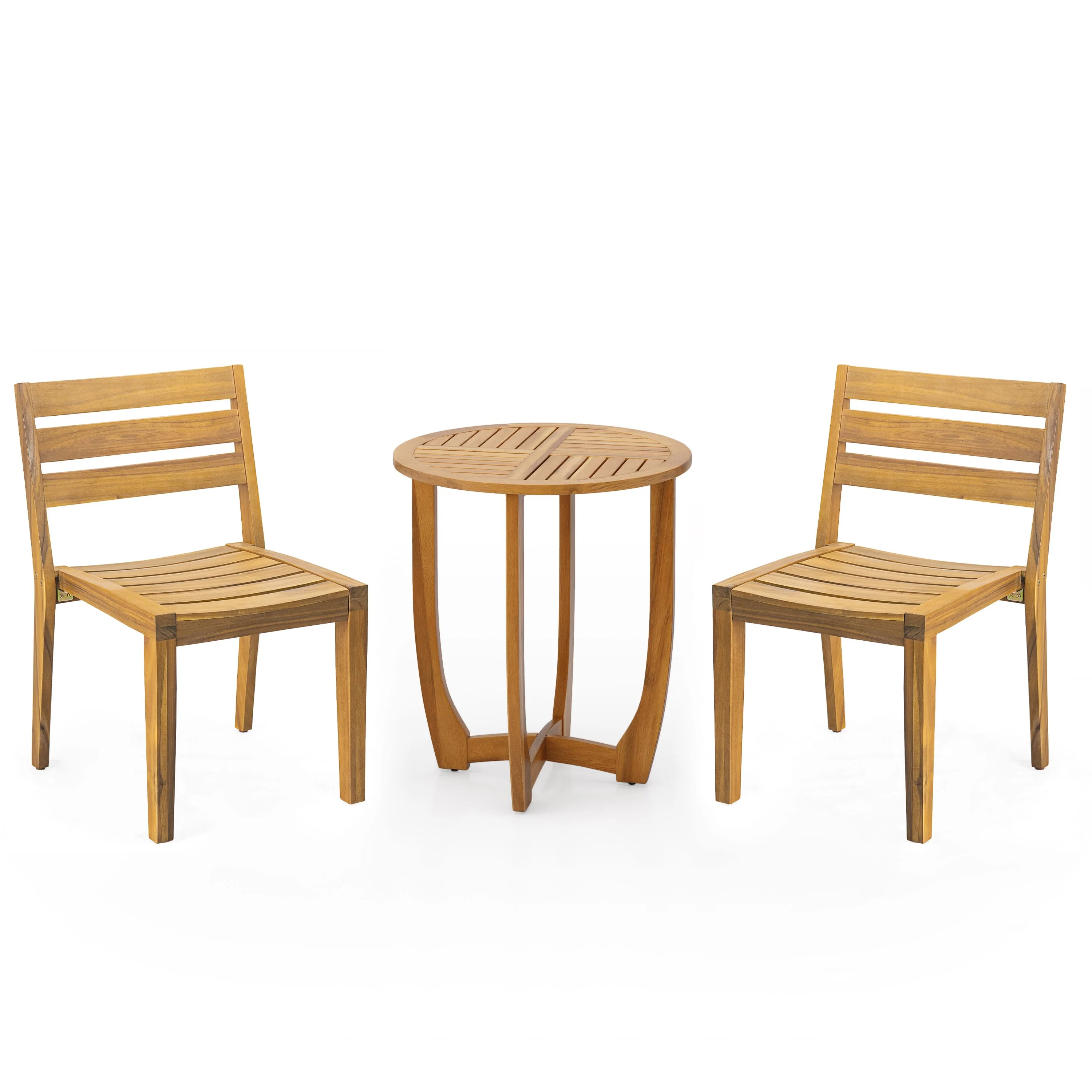 Fintan Outdoor 3-piece Wood Dining Set - furnishings