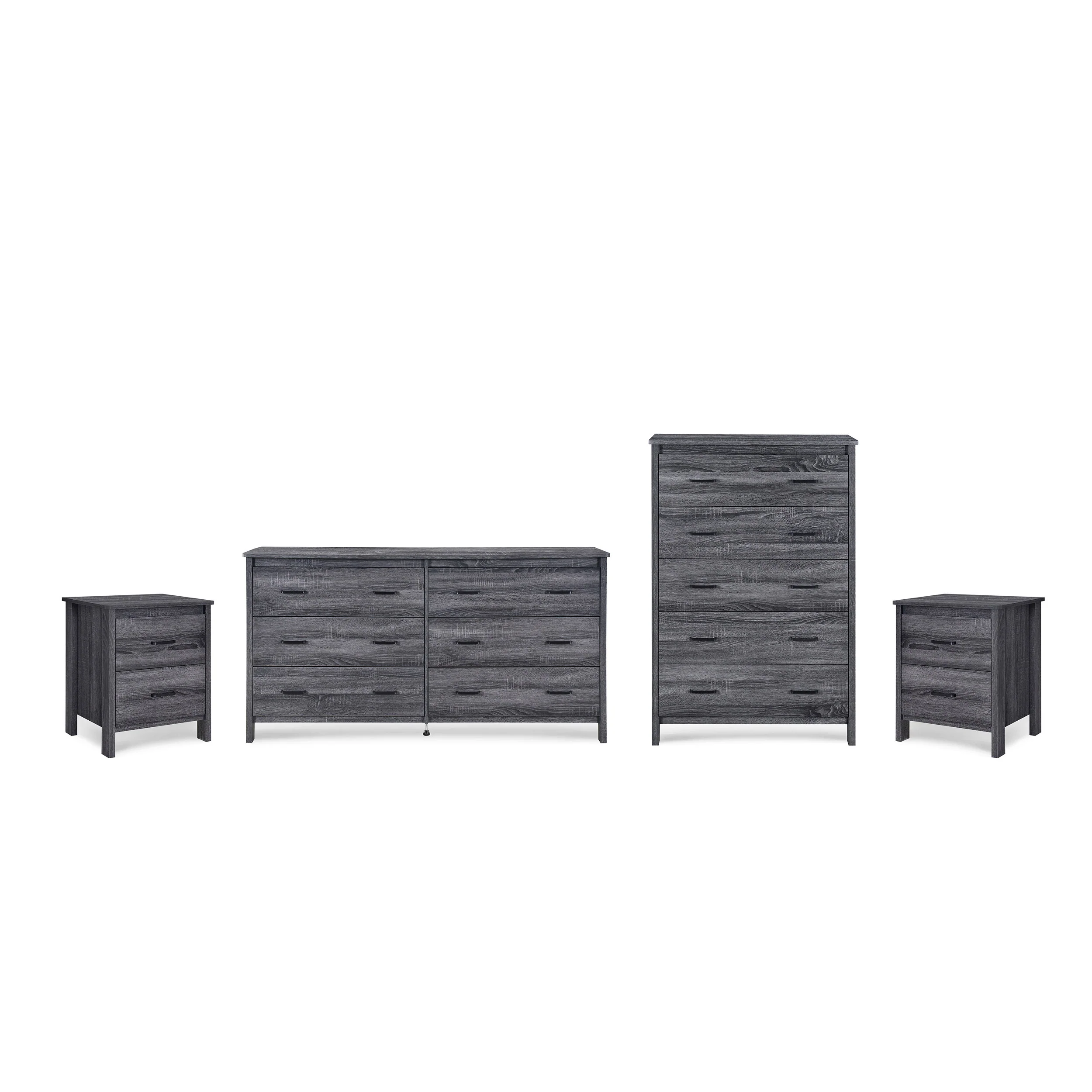 Titeca Contemporary 4 Piece Dresser and Nightstand Set - furnishings