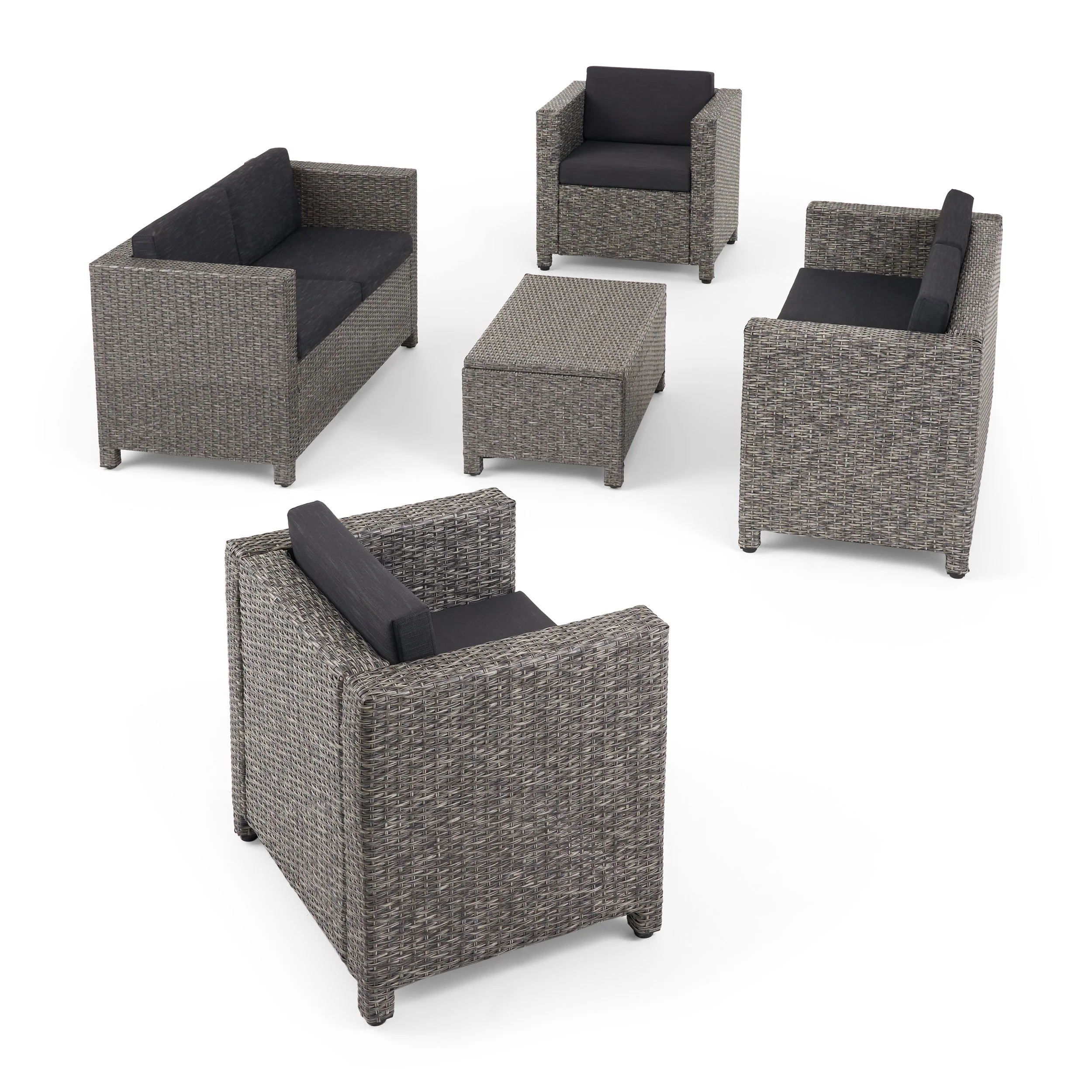 Venice 6-Seater Outdoor Sofa Set with Coffee Table - furnishings