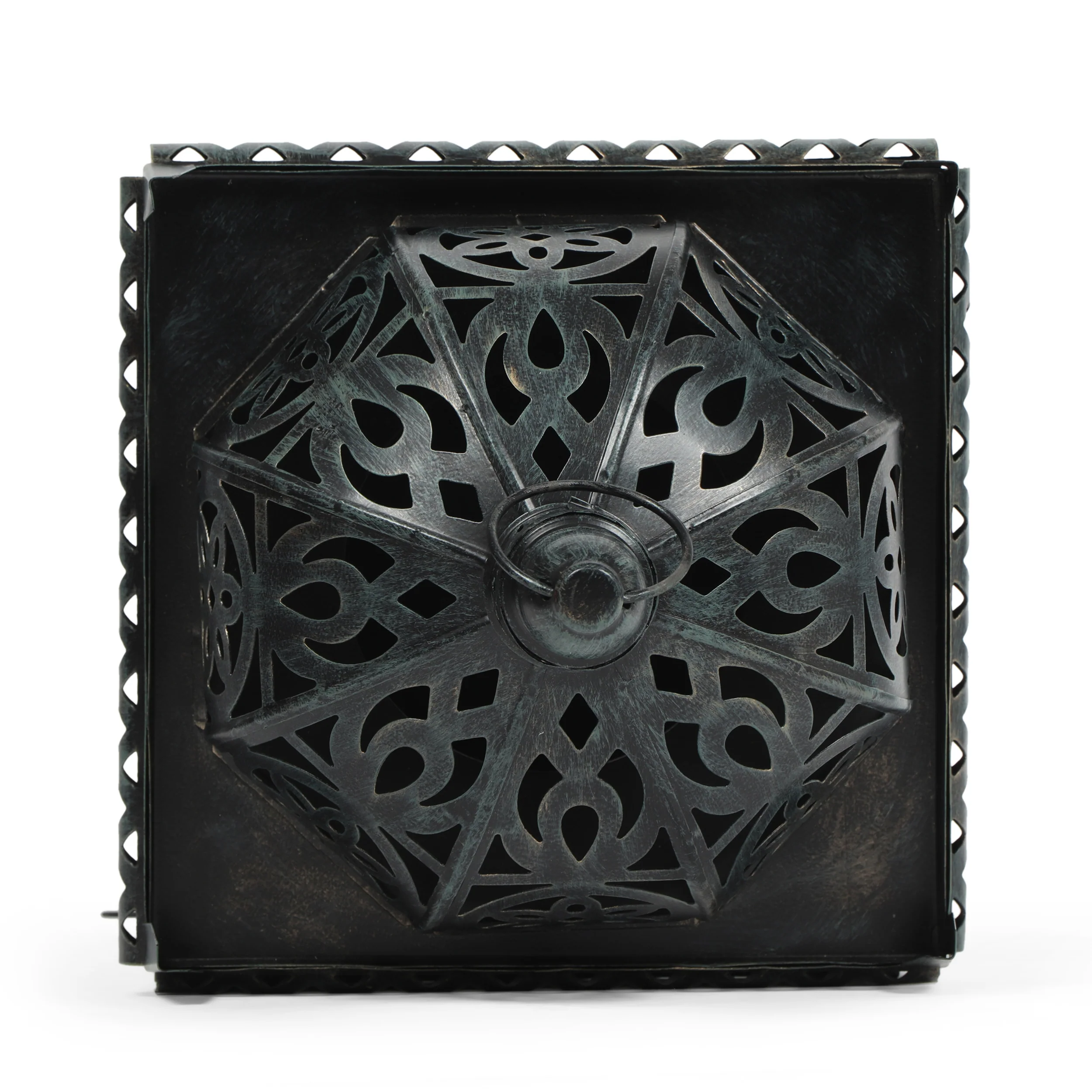 Hamler Shabby Chic Handcrafted Iron Decorative Lantern - furnishings