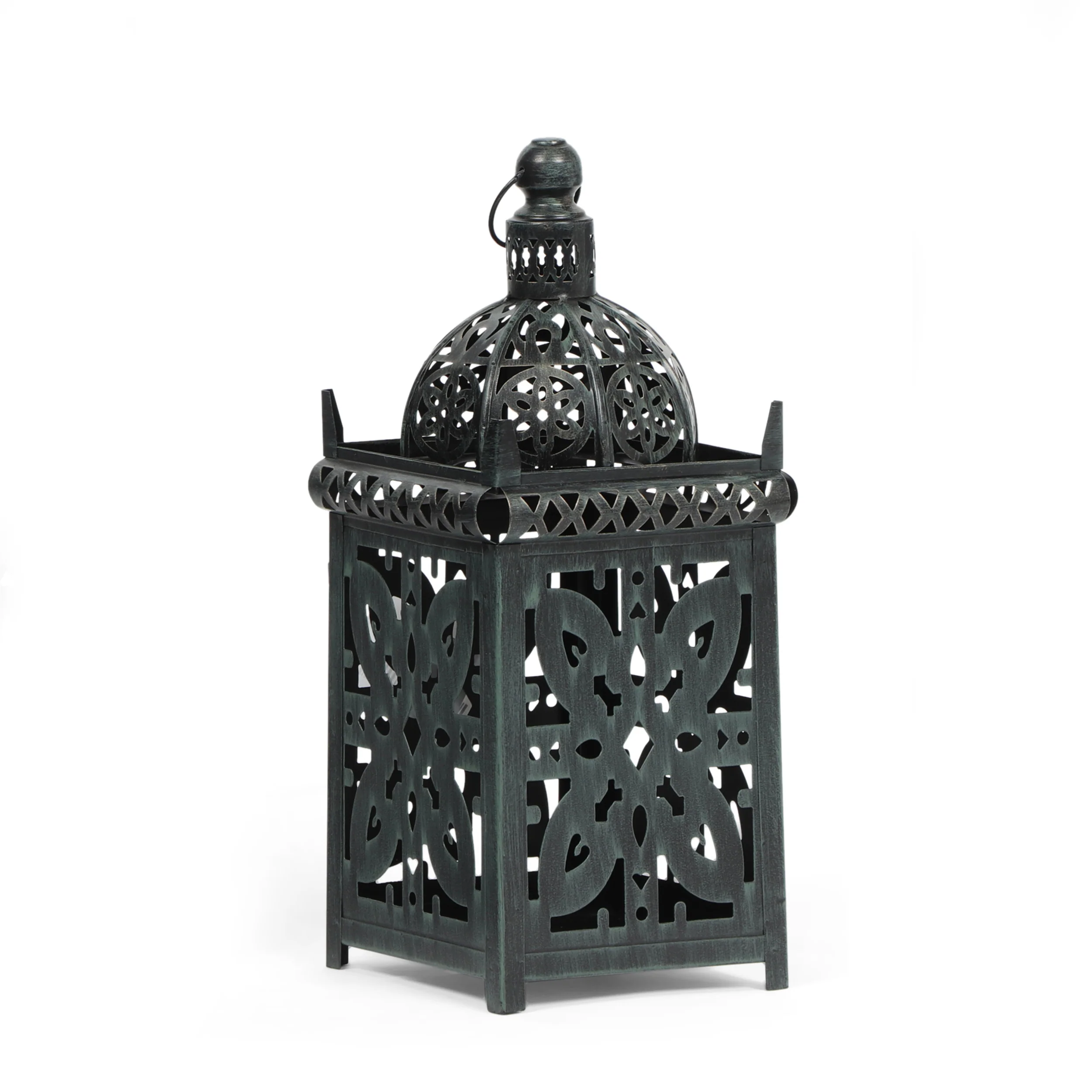 Hamler Shabby Chic Handcrafted Iron Decorative Lantern - furnishings